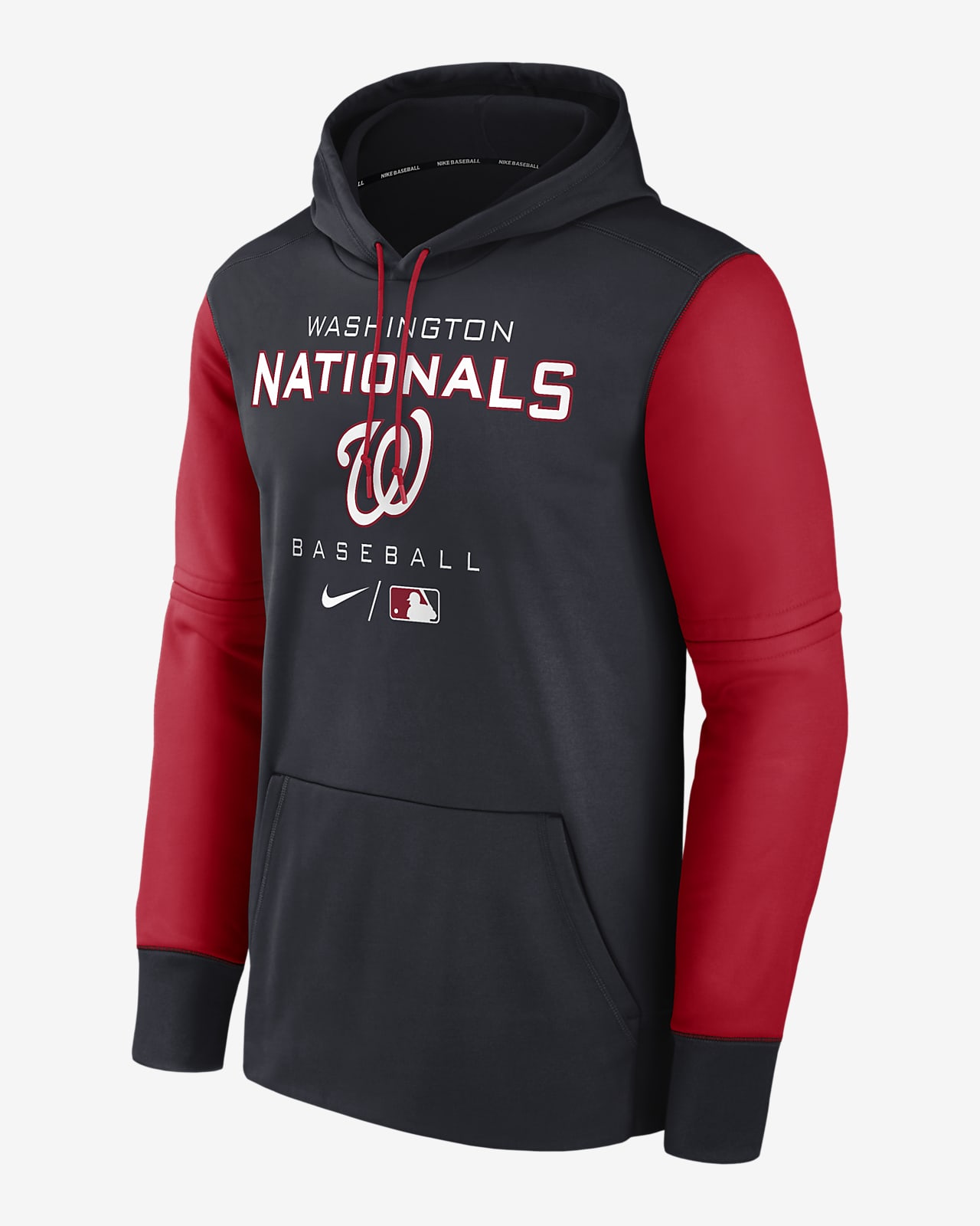 Nike Therma Team (MLB Washington Nationals) Men's Pullover Hoodie.