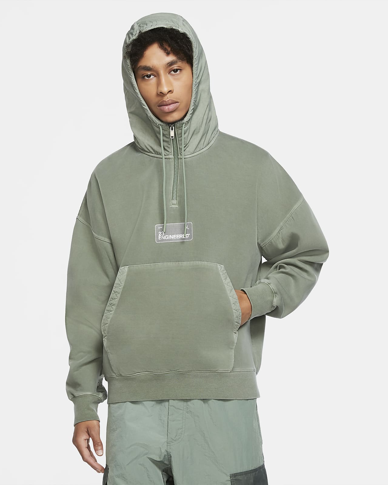 nike khaki green hoodie
