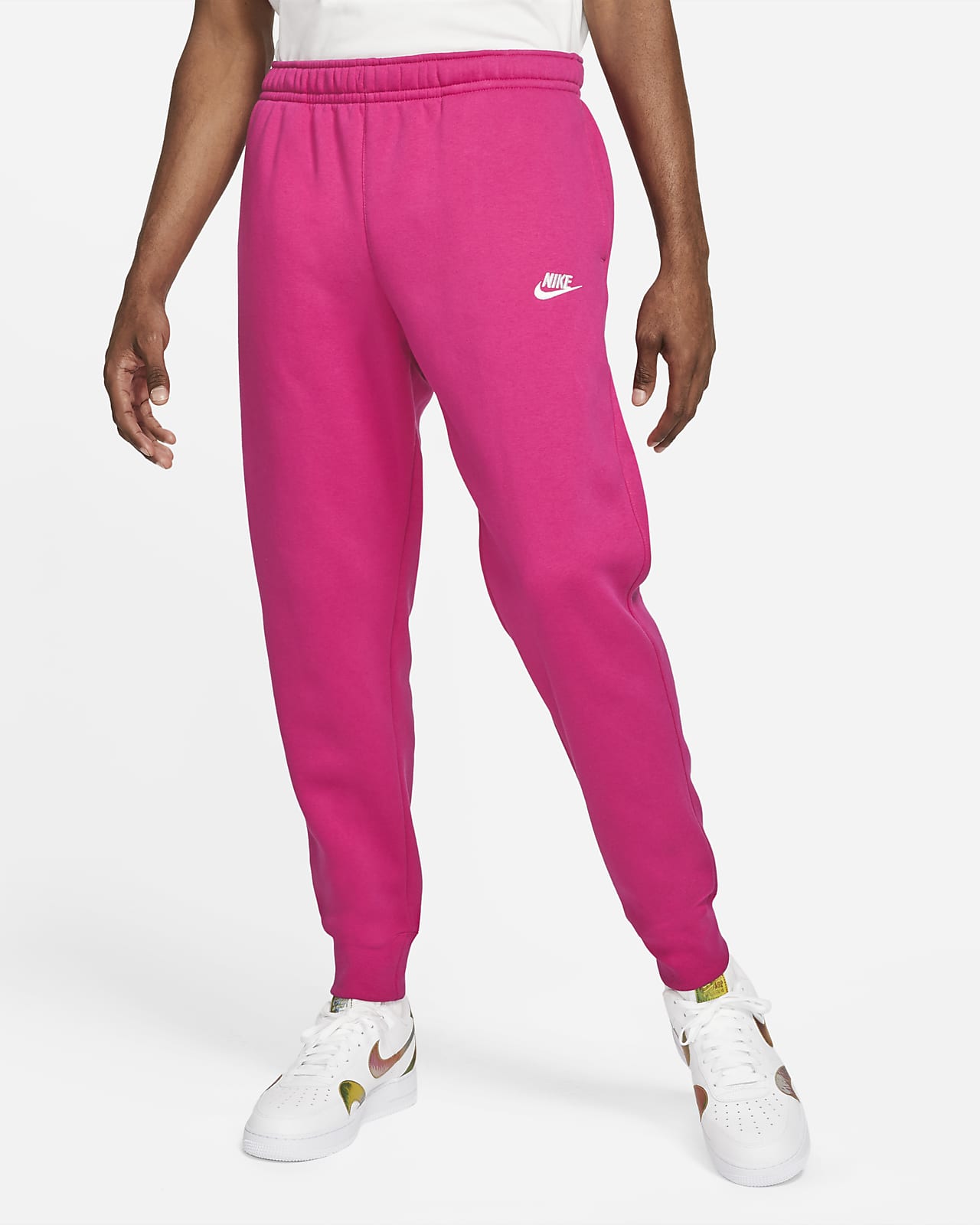 men's nike sportswear colorblock club fleece jogger pants