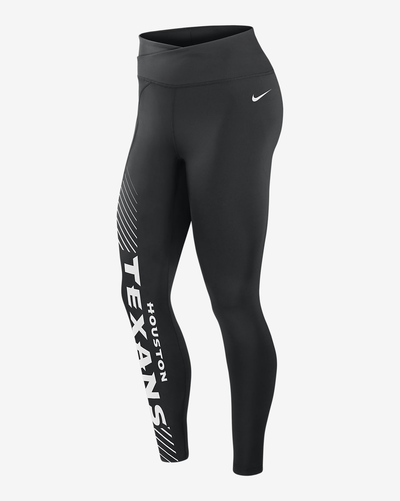 Nike Women's Dri-Fit Yard Line (NFL Houston Texans) Leggings in Black, Size: Small | 00H500A8V-05M