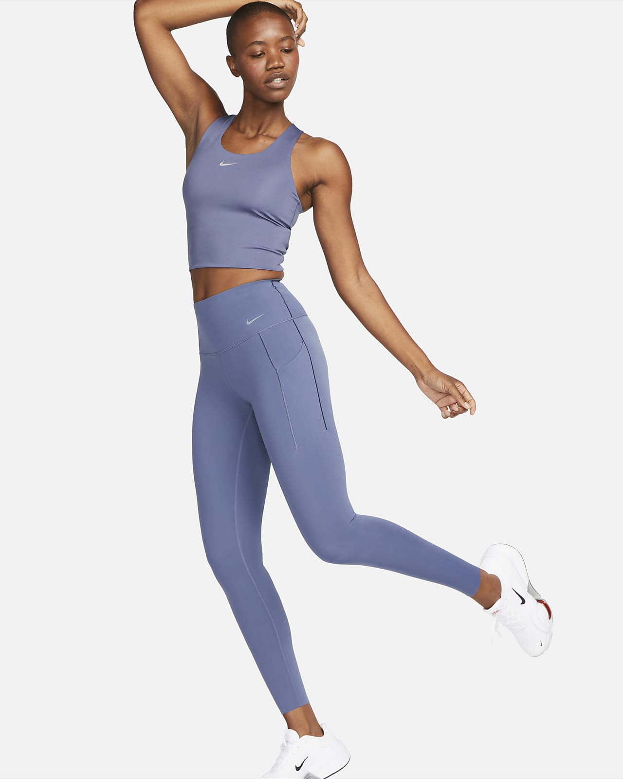 de largo completo y tiro alto de media con bolsillos para mujer Nike Universa. Nike.com
