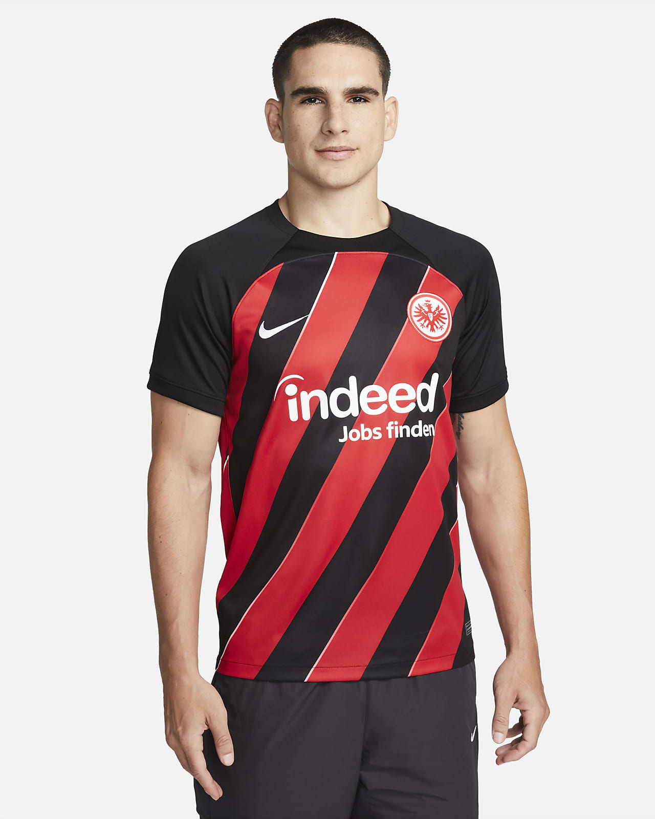 Męska koszulka piłkarska Nike Dri-FIT Eintracht Frankfurt Stadium 2023/24 (wersja domowa)