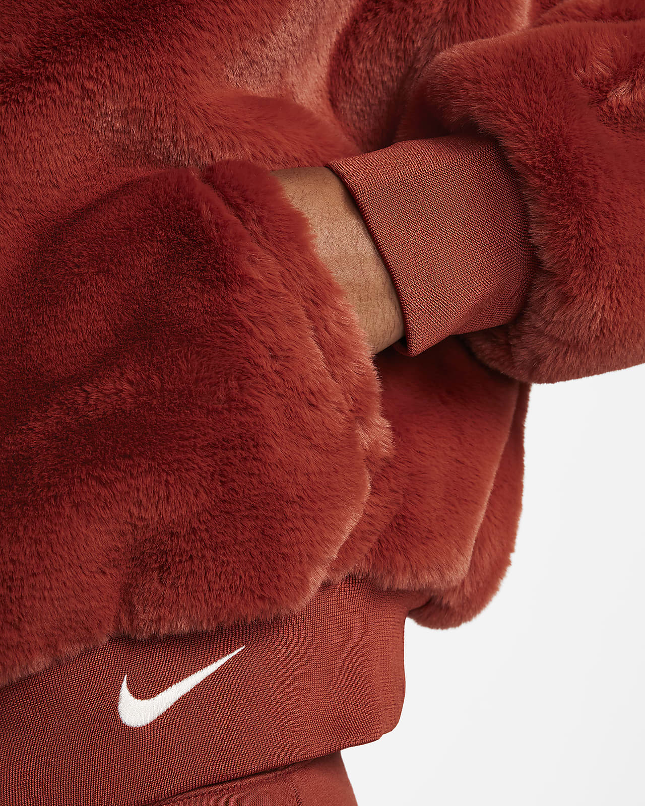 Nike Sportswear Women's Faux Fur Long Jacket. Nike LU