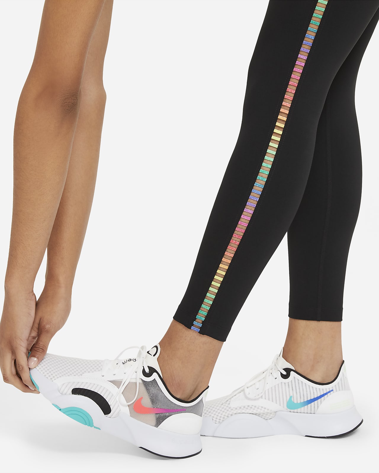 Nike公式 ナイキ ワン レインボー ラダー ウィメンズ ミッドライズ 7 8 レギンス オンラインストア 通販サイト