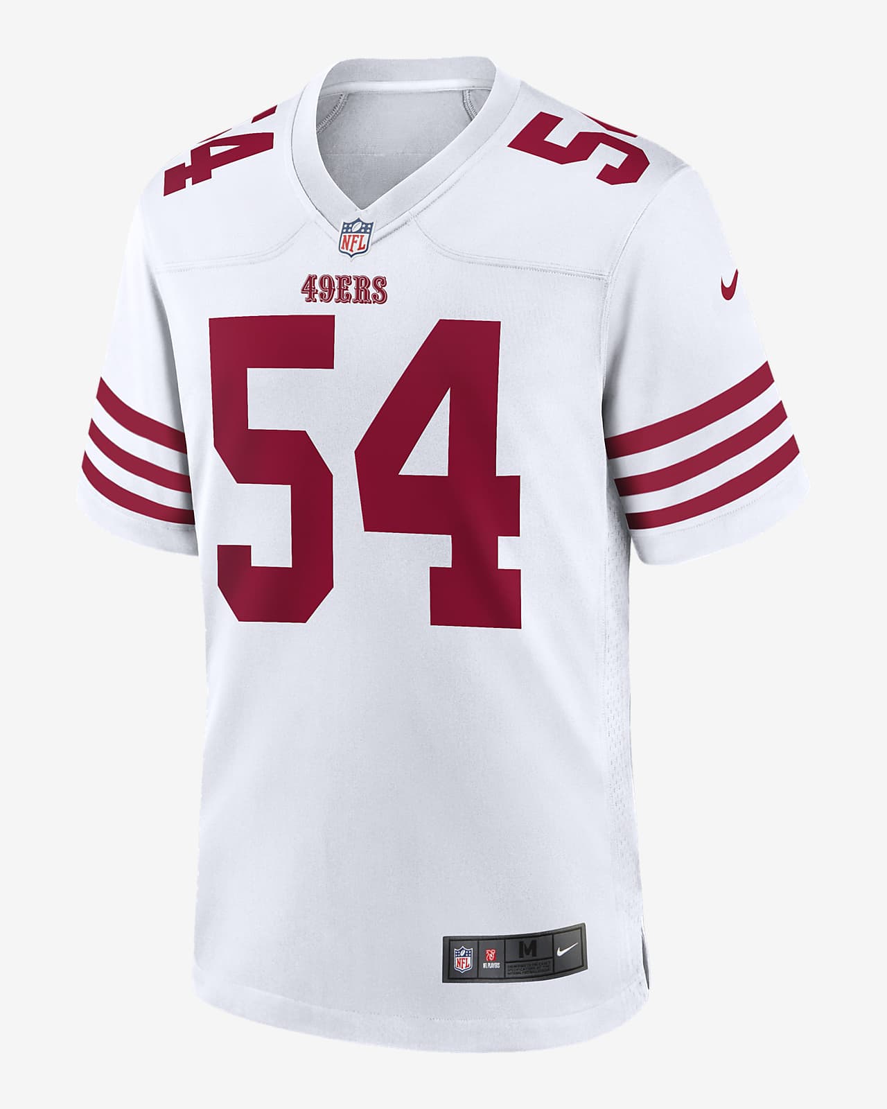 NFL San Francisco 49ers (Fred Warner) Men's Game Football Jersey.
