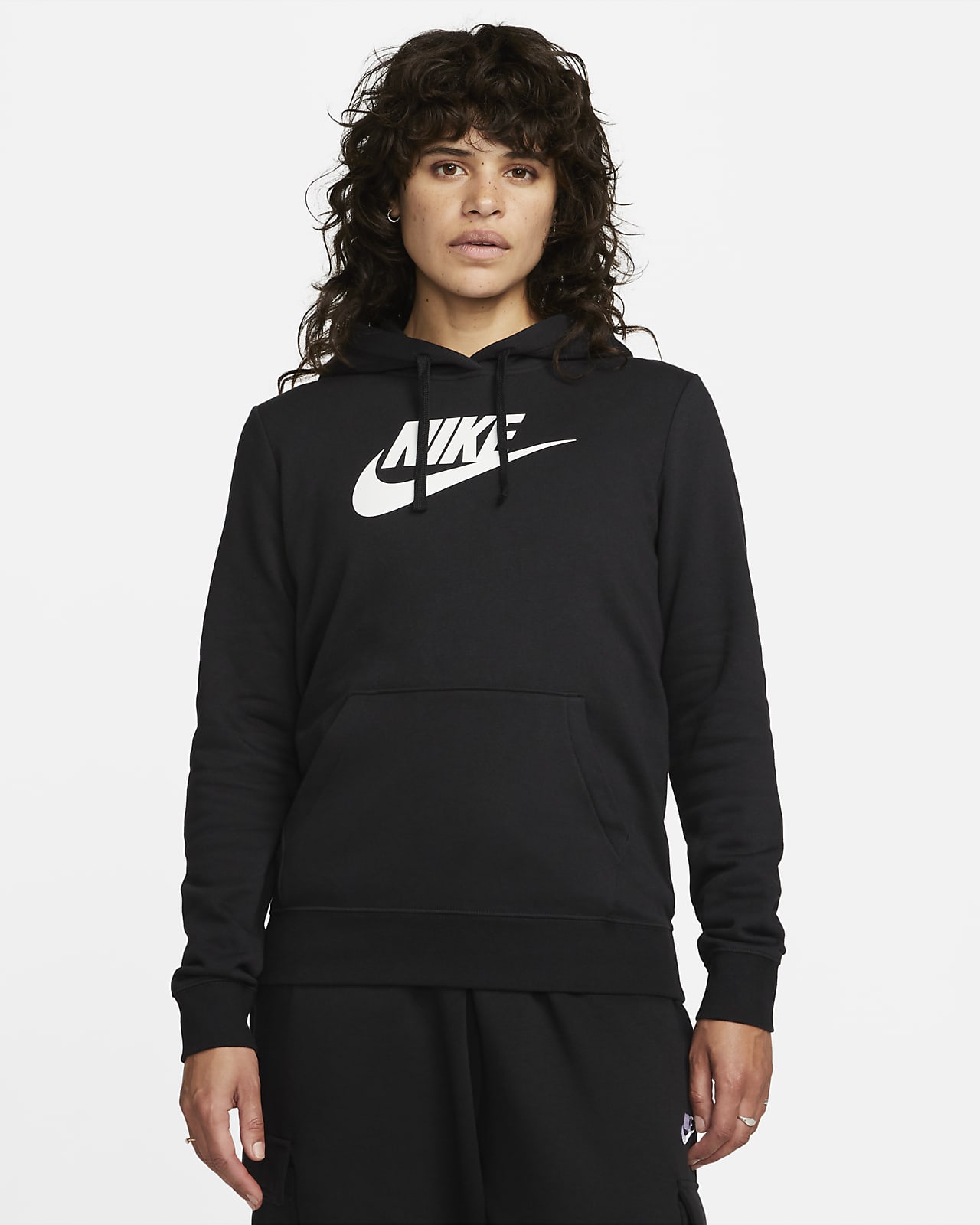 strand Watt baseren Nike Sportswear Club Fleece Hoodie met logo voor dames. Nike NL