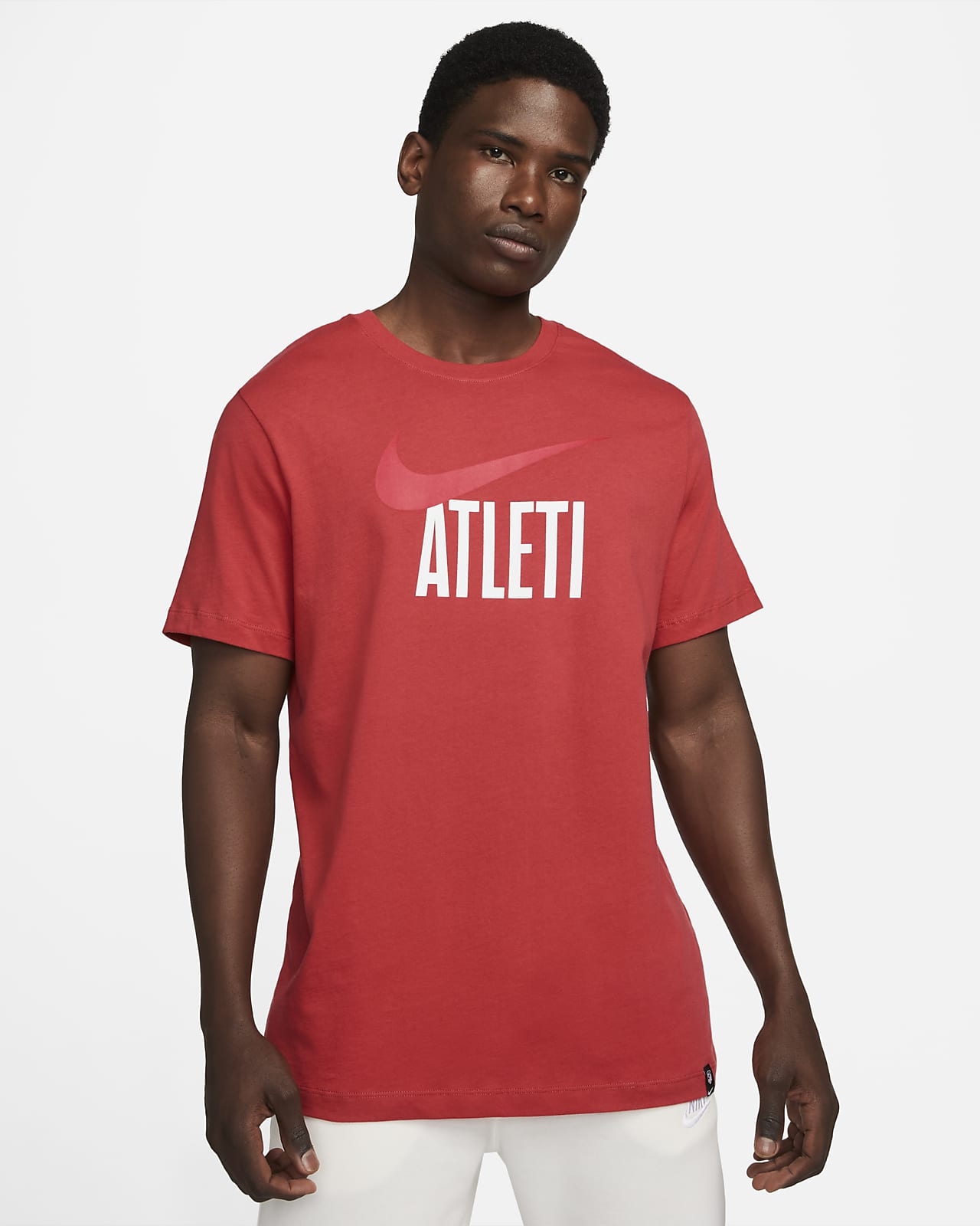 abrelatas convergencia Encarnar Atlético Madrid Swoosh Men's Soccer T-Shirt. Nike.com