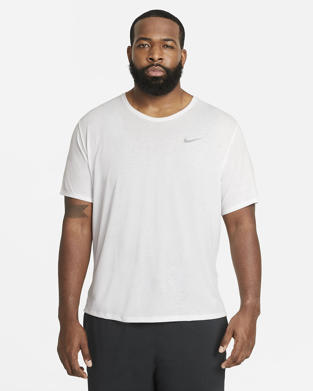 nike miler white t shirt