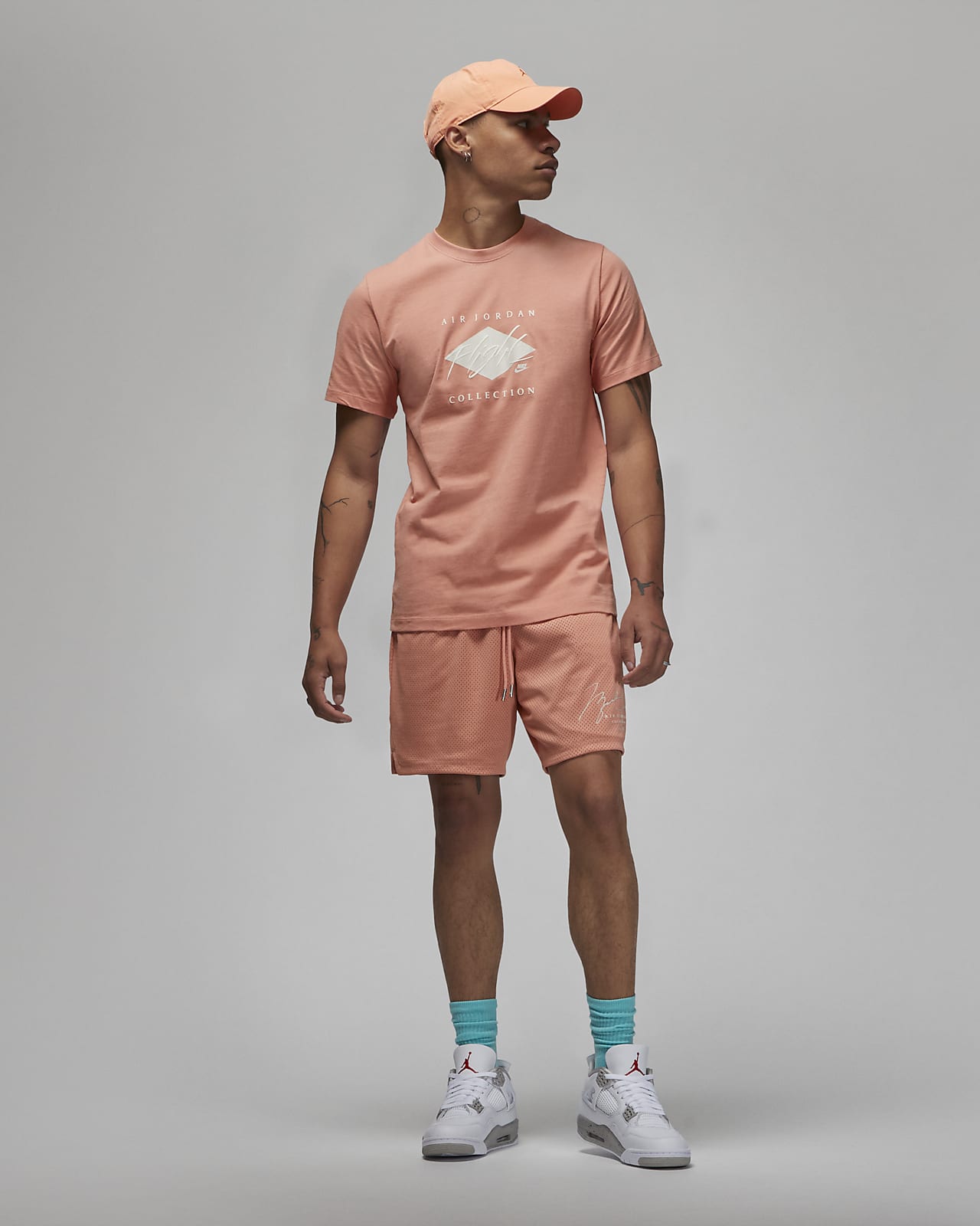 nike t shirt shorts set mens