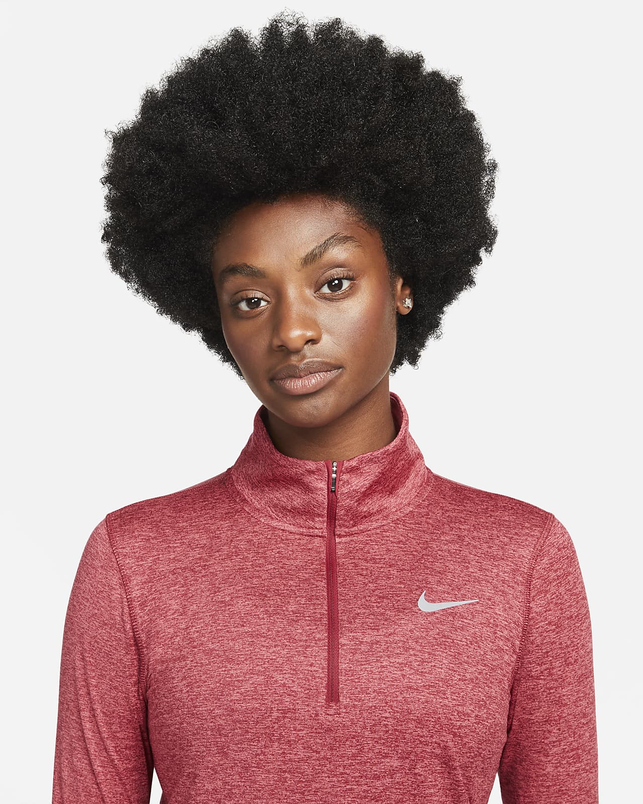 nike zip running top womens