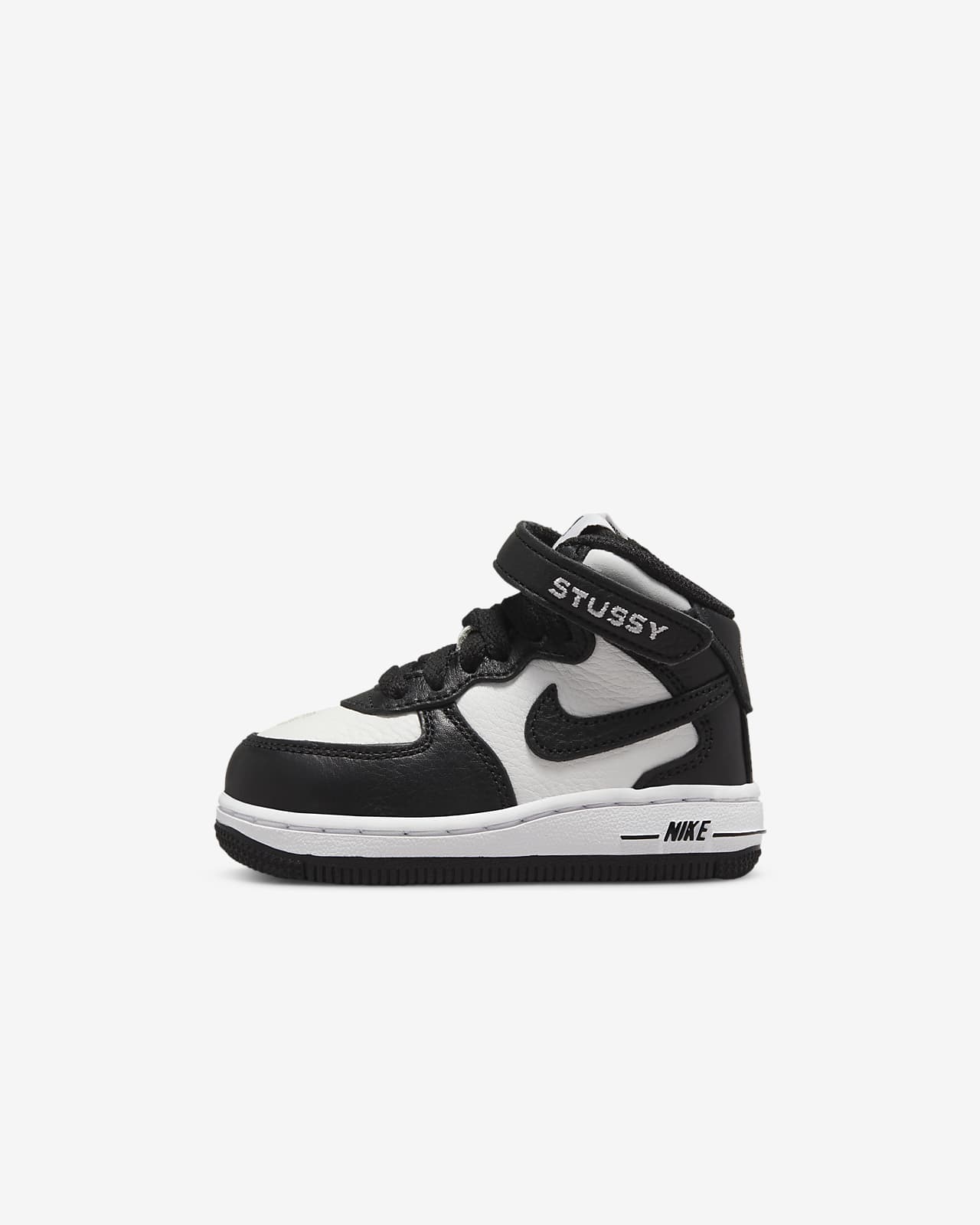Nike x Stüssy Force 1 Mid Baby/Toddler Shoes
