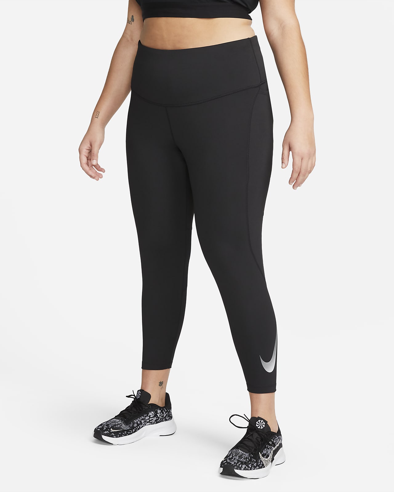 No autorizado alumno Casarse Nike Fast Women's Mid-Rise 7/8 Running Leggings with Pockets (Plus Size).  Nike ID