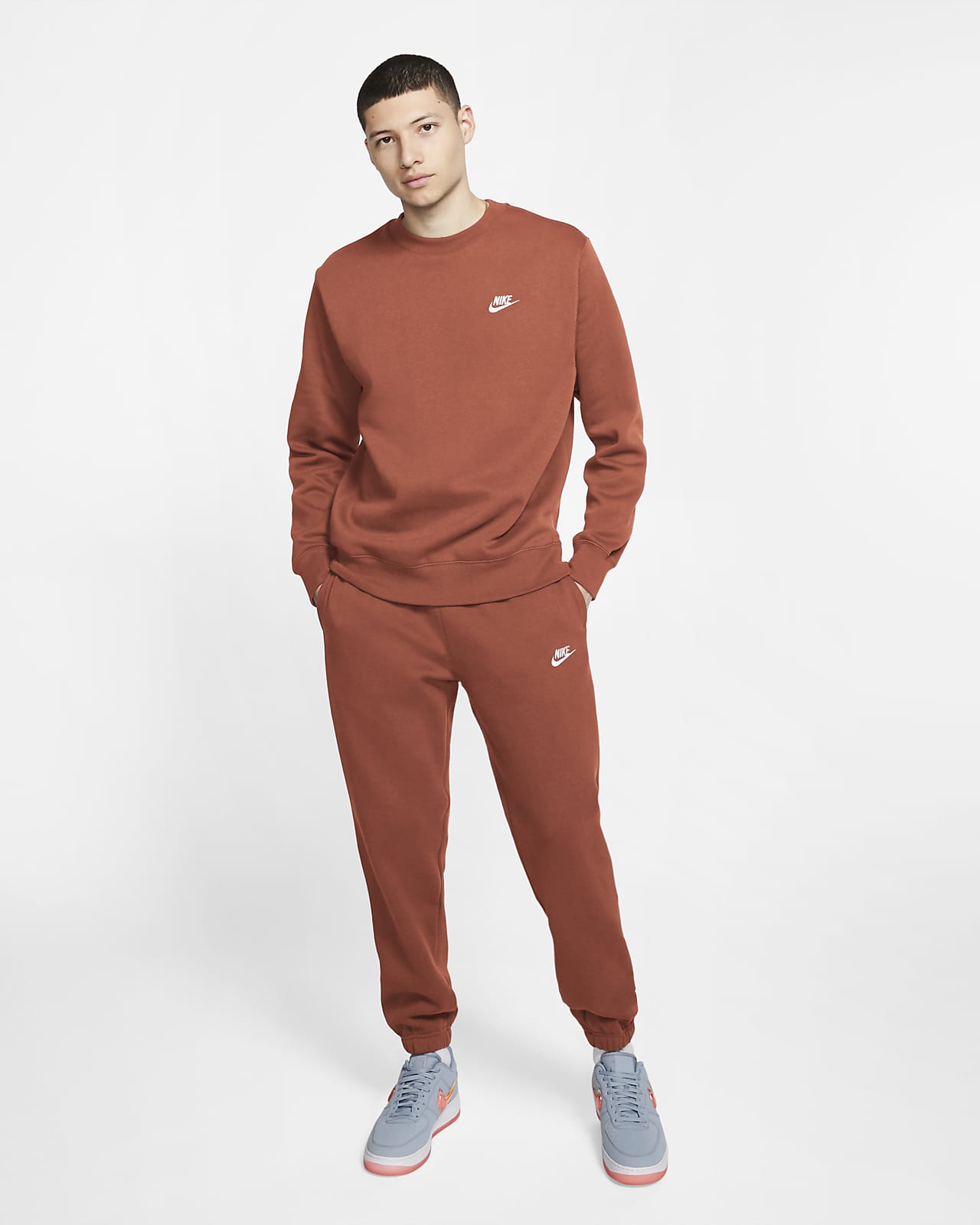 nike sportswear club fleece red