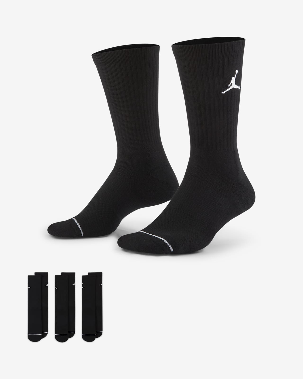 Jordan Everyday Max Unisex Crew Socks (3 Pack). Nike VN