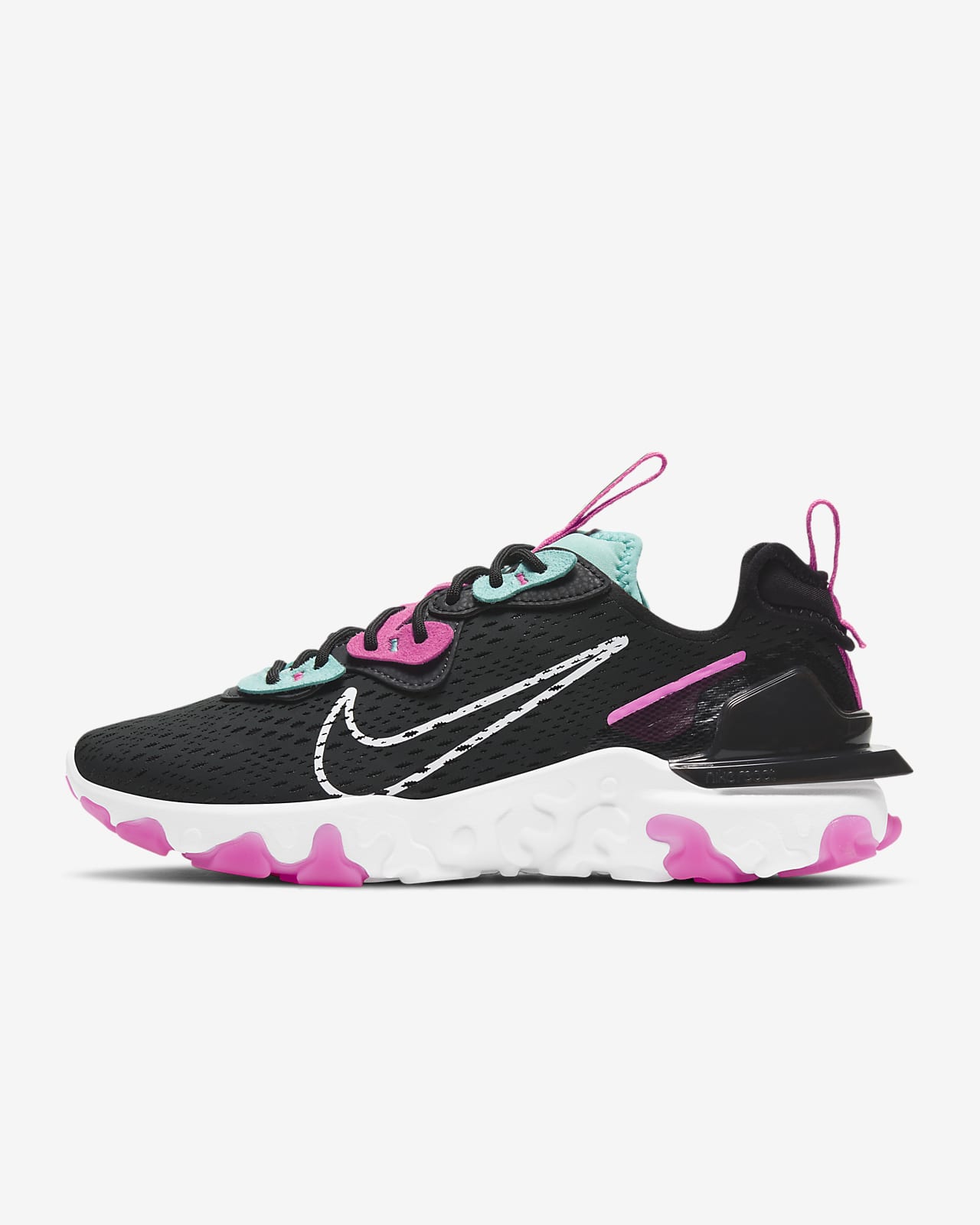 nike react noir rouge