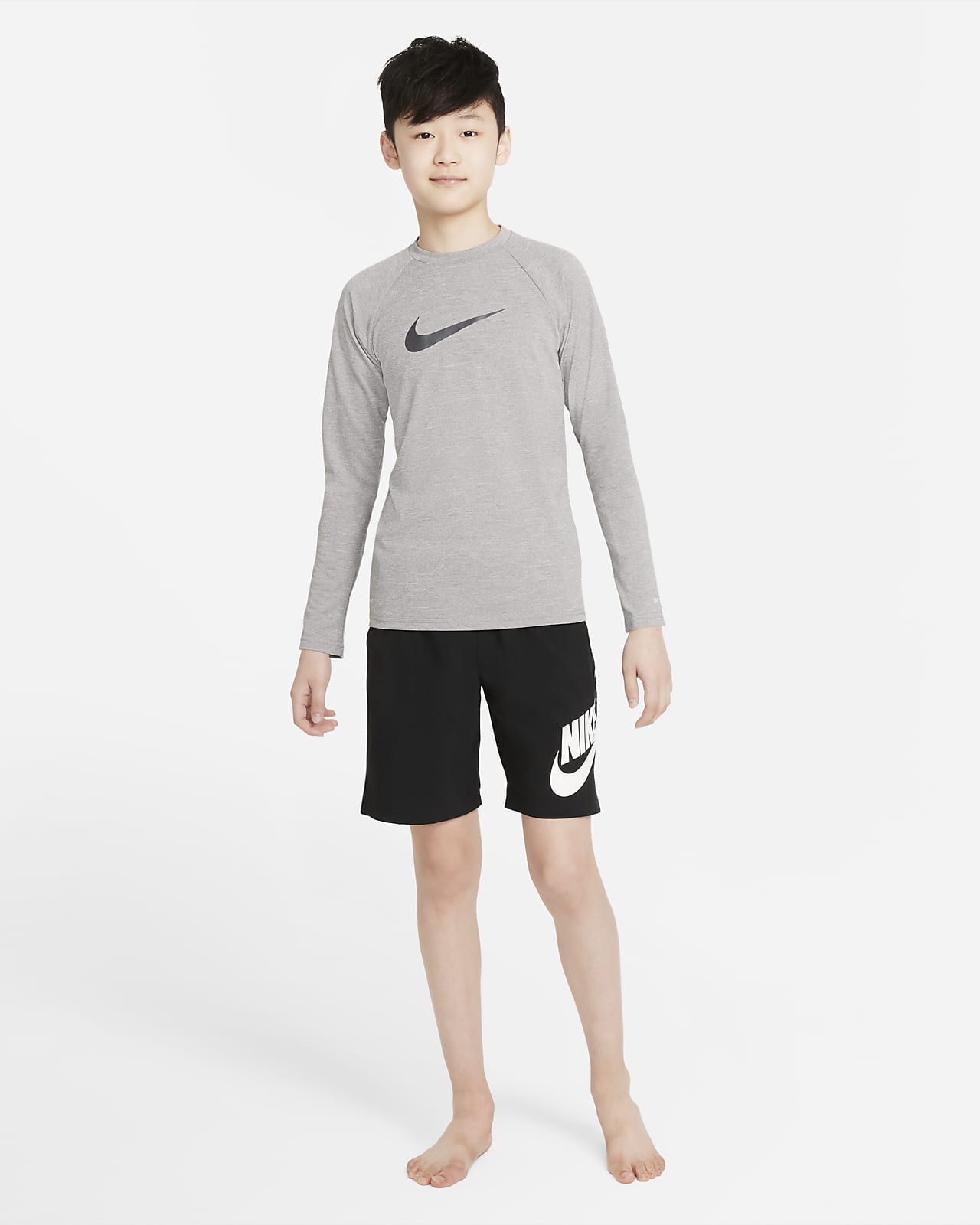 youth long sleeve swim shirt
