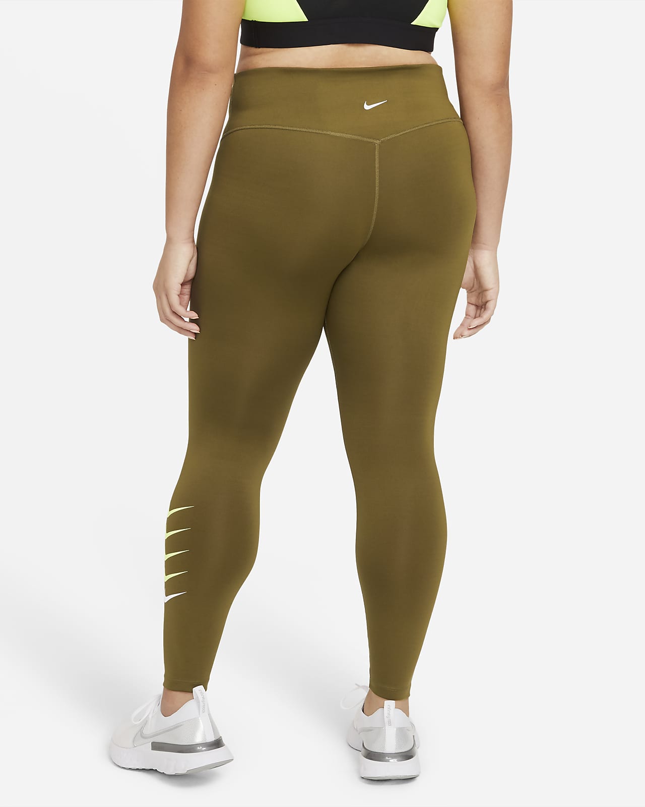 nike swoosh high waisted leggings