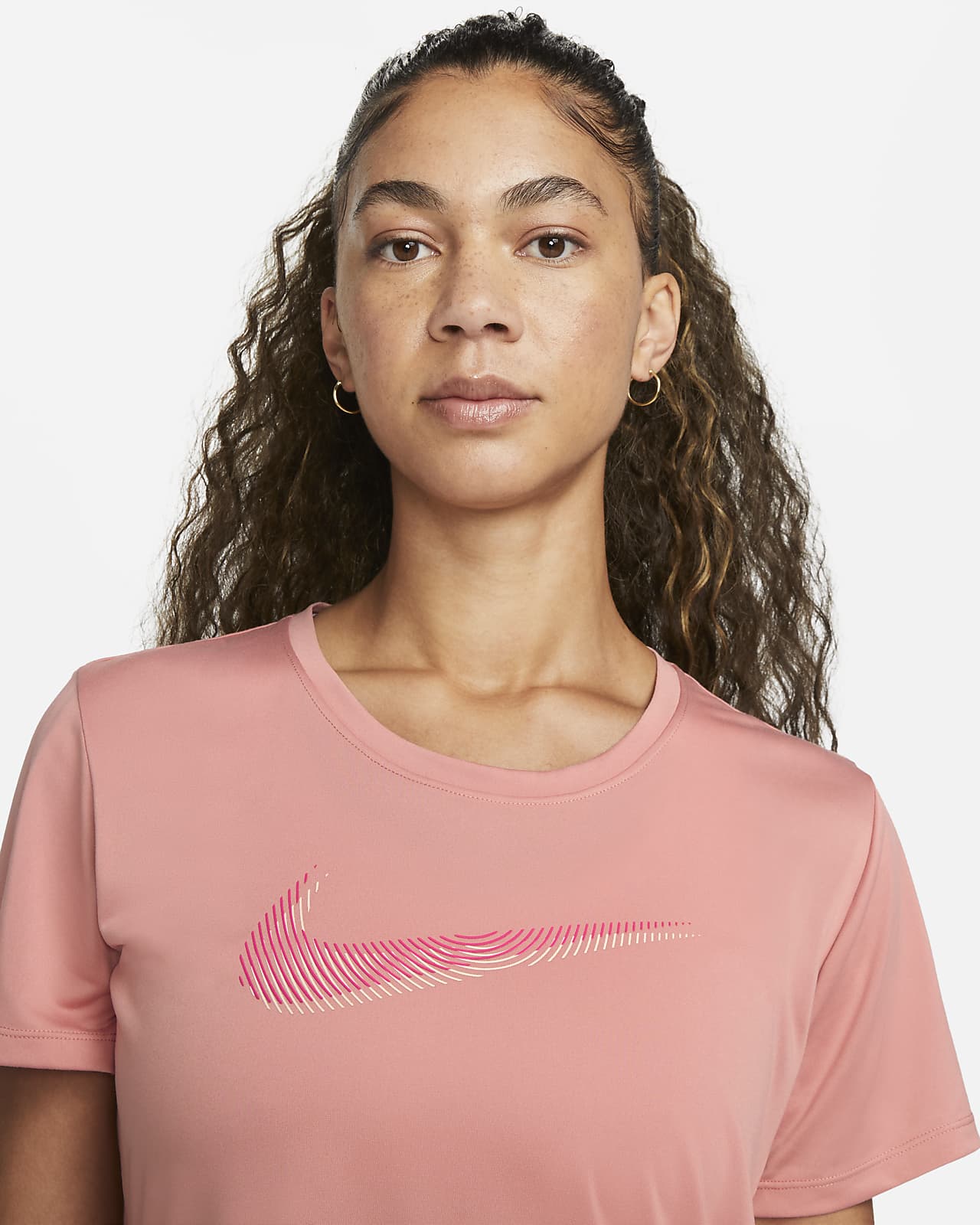 Dri-FIT SE Nike Women\'s Swoosh Top. Running Short-Sleeve Nike