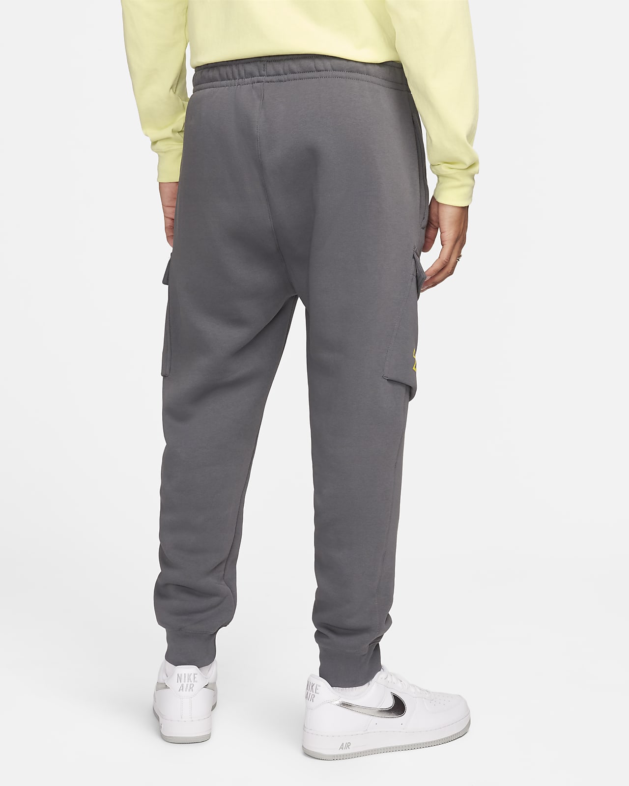 Nike, Sportswear Repeat Men's Fleece Cargo Pants, Preto/Rosa