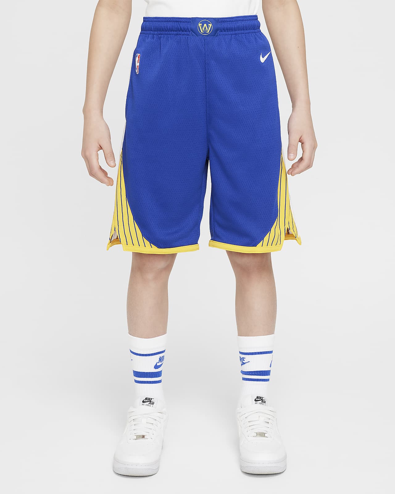 Golden State Warriors 2023/24 Icon Edition Nike NBA Swingman rövidnadrág nagyobb gyerekeknek (fiúknak)