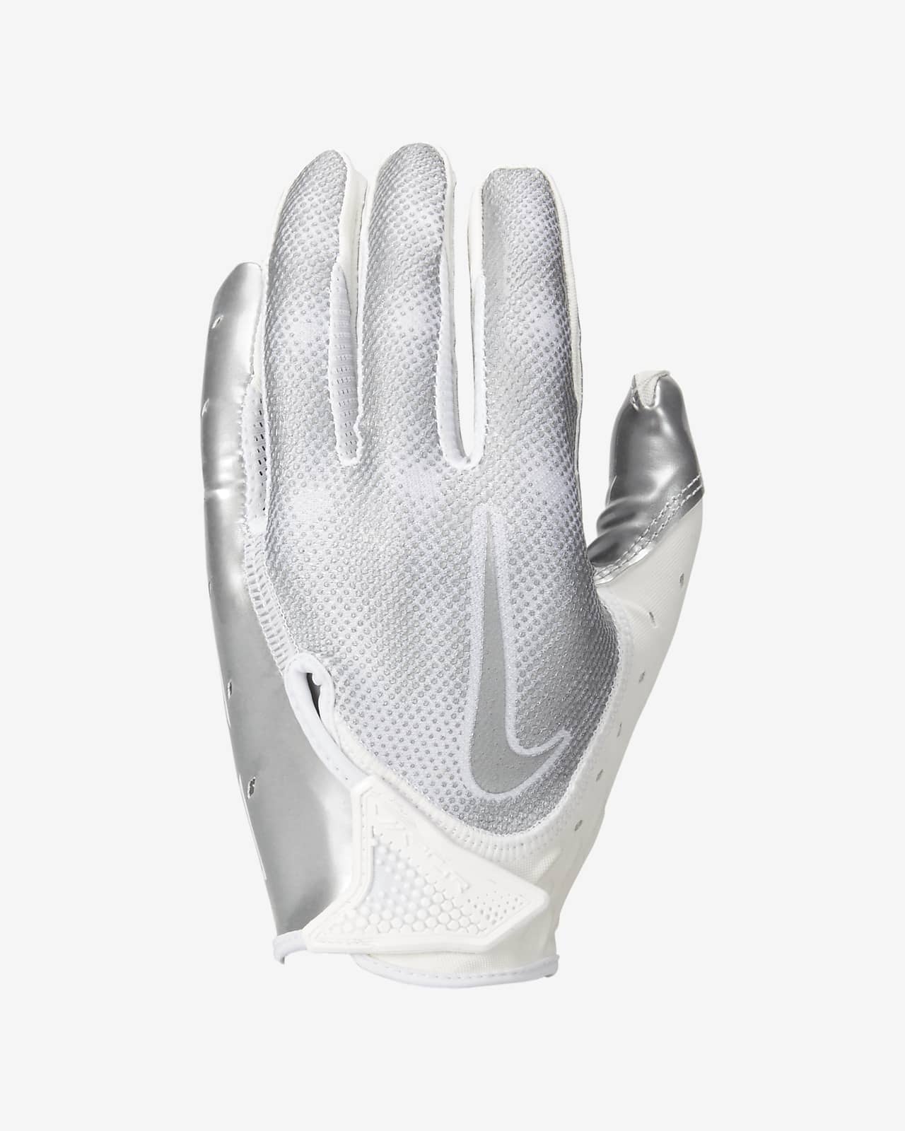  Nike Youth Vapor Jet 7.0 Football Gloves White, White