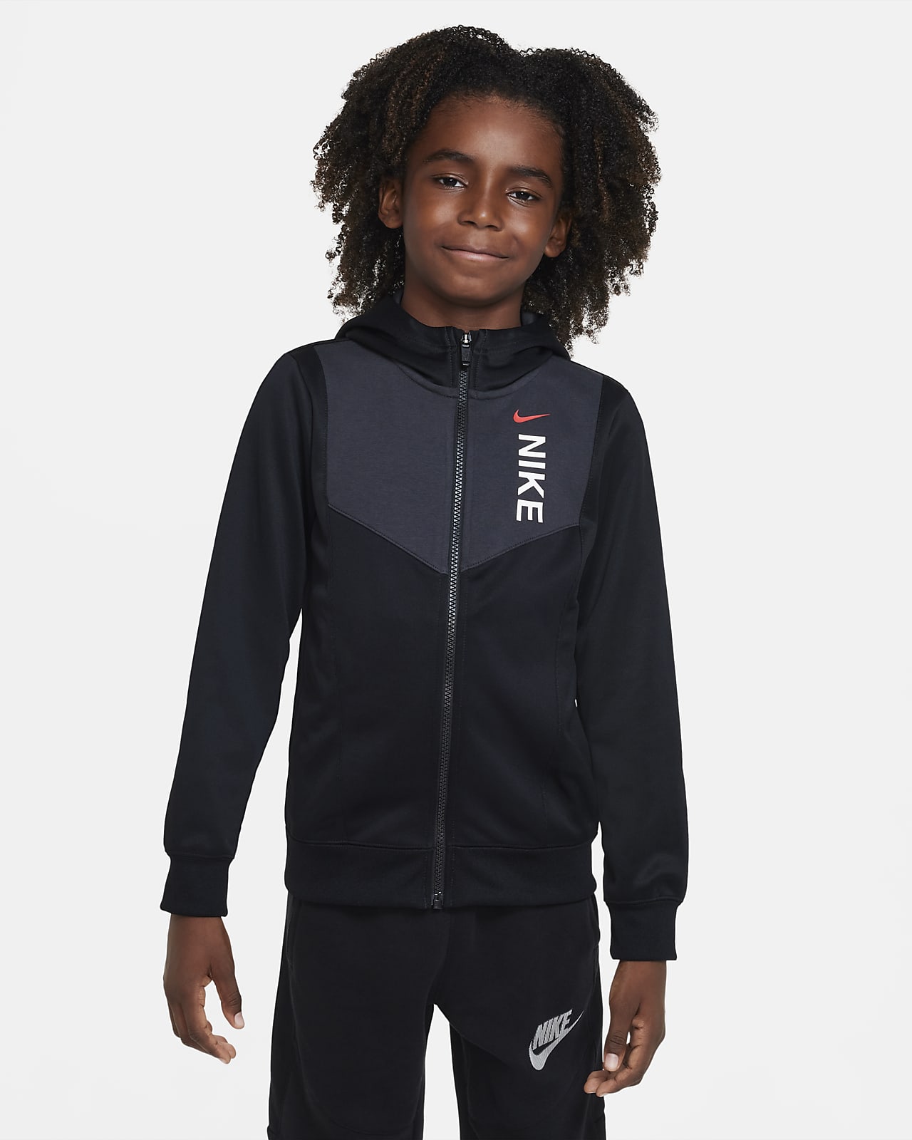 Nike Sportswear Hybrid Older Kids' (Boys') Full-Zip Fleece Hoodie
