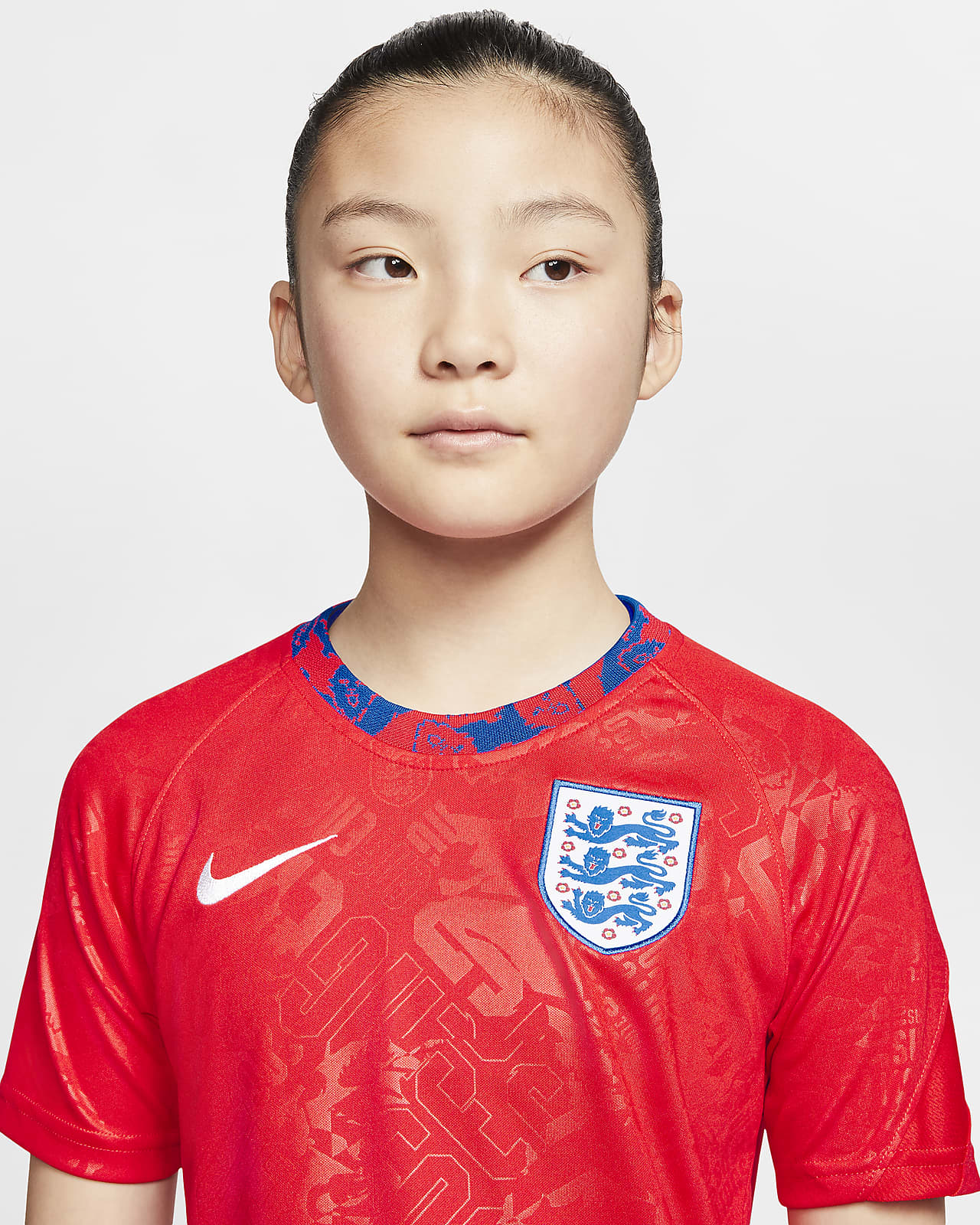 England Older Kids' Short-Sleeve Football Top. Nike AE