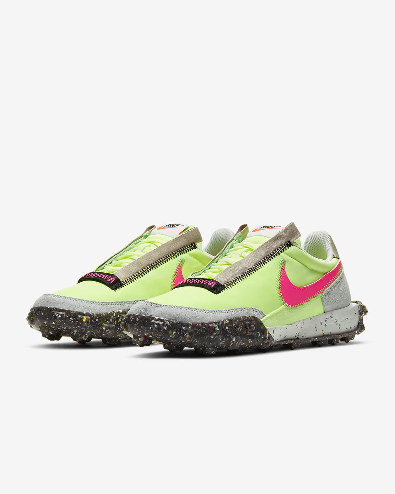 NIKE WAFFLE TRAINER 2 GREEN NOISE/ORANGE-SAIL-DEEP ROYAL BLUE NIKE - HOMME  | Citadium