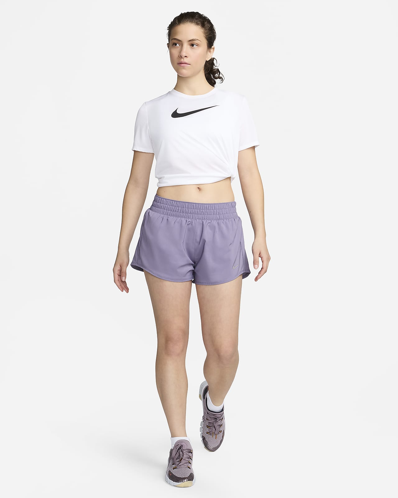 Nike, Shorts, Lot Of 2 Nike Womens One Drifit Midrise 3 Inch Br Shorts Sz  M