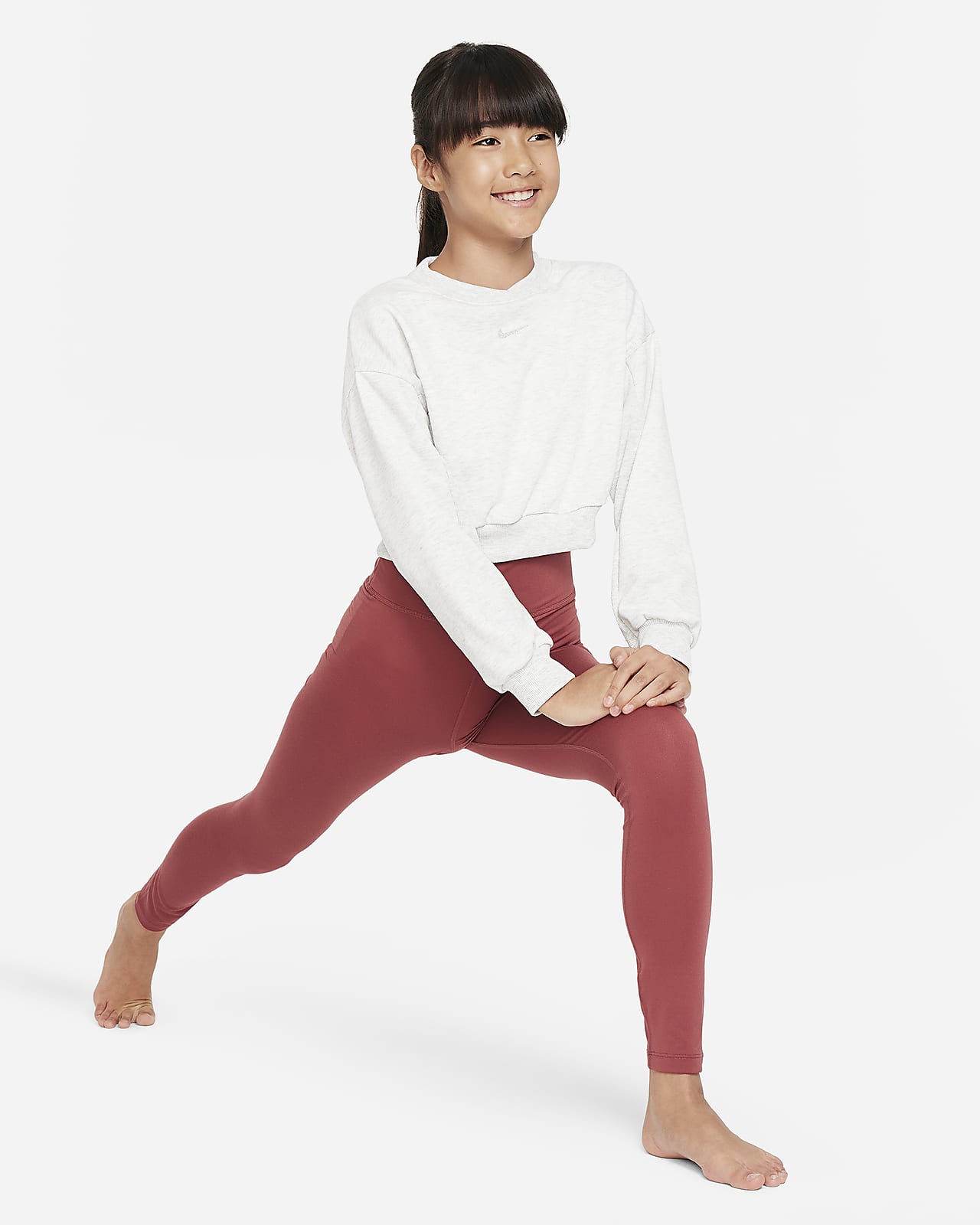 Nike Yoga Dri-FIT Older Kids' (Girls') Training Leggings. Nike SI
