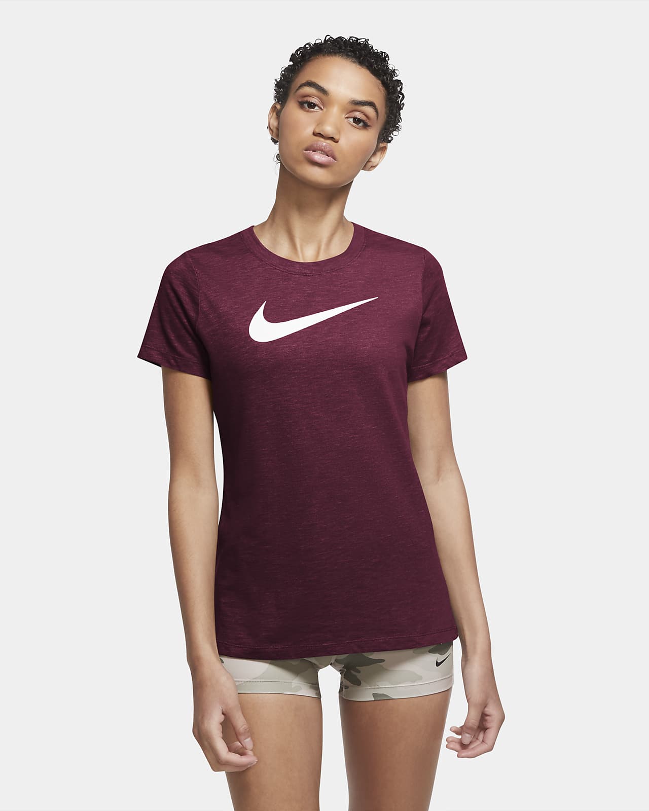Nike Dri FIT trenings T skjorte til dame. Nike NO Nike Pro T Skjorte V Neck Hvit Dame | unisportstore.no