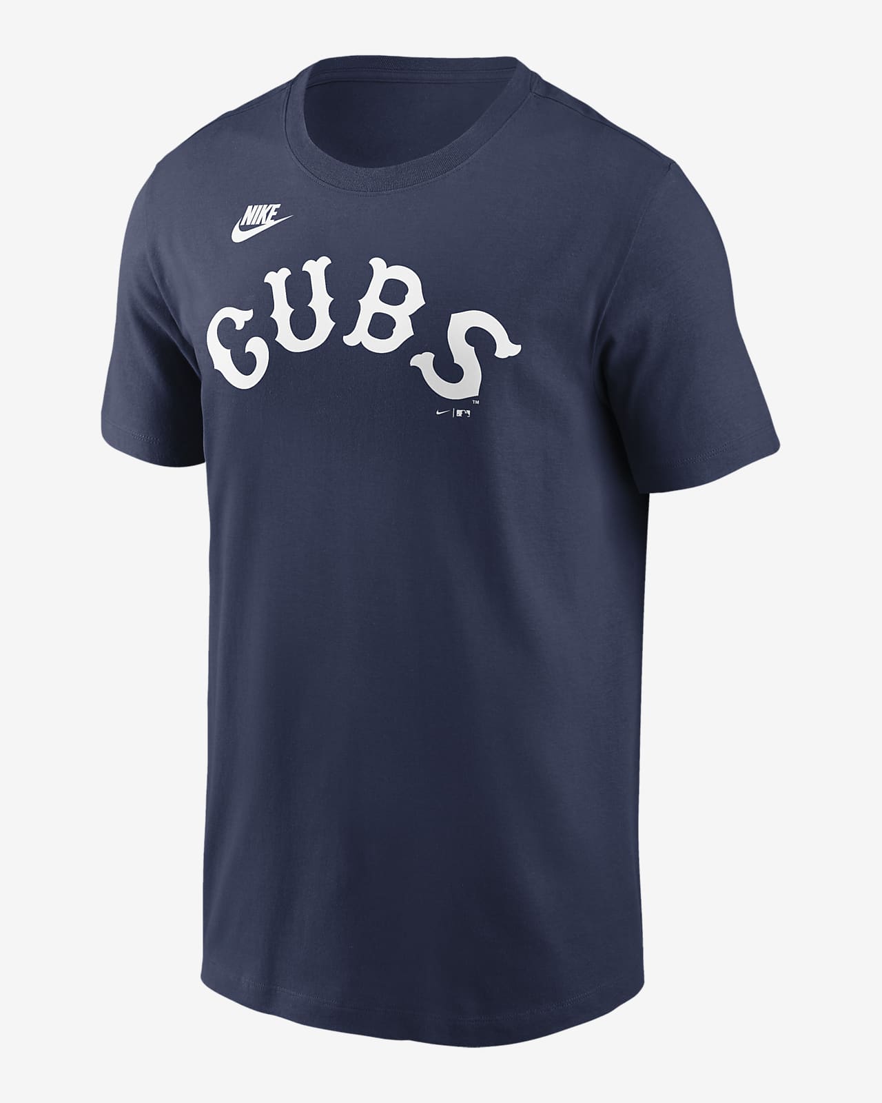 Chicago Cubs Cooperstown Wordmark Men's Nike MLB T-Shirt