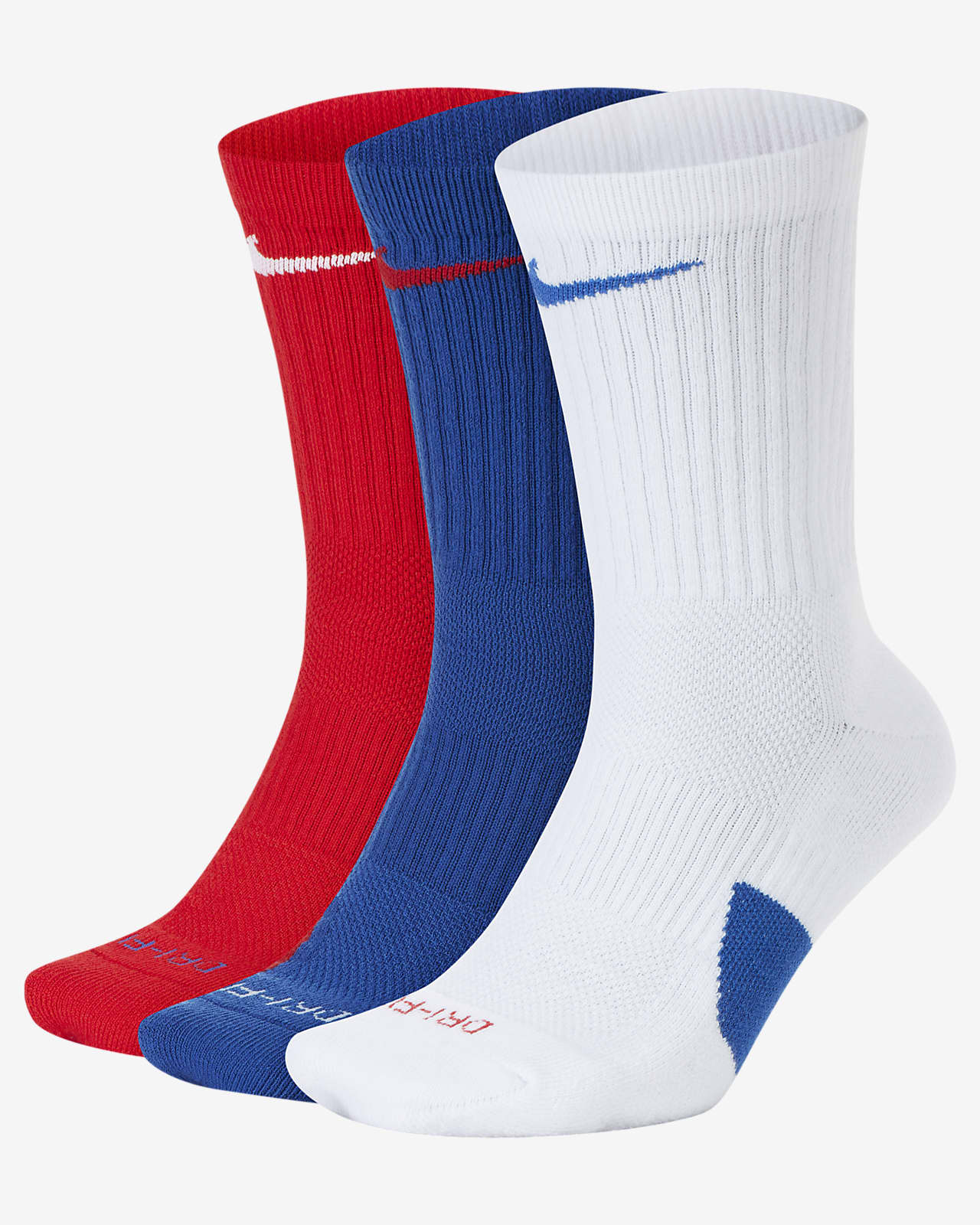 nike elite crew 篮球运动袜(3 双)-耐克(nike)中国官网