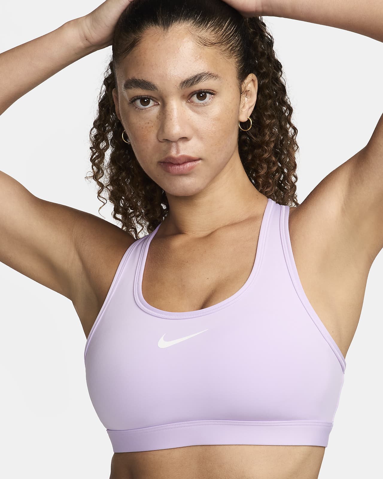Women's bra Nike Swoosh Bra Pad - gridiron/white