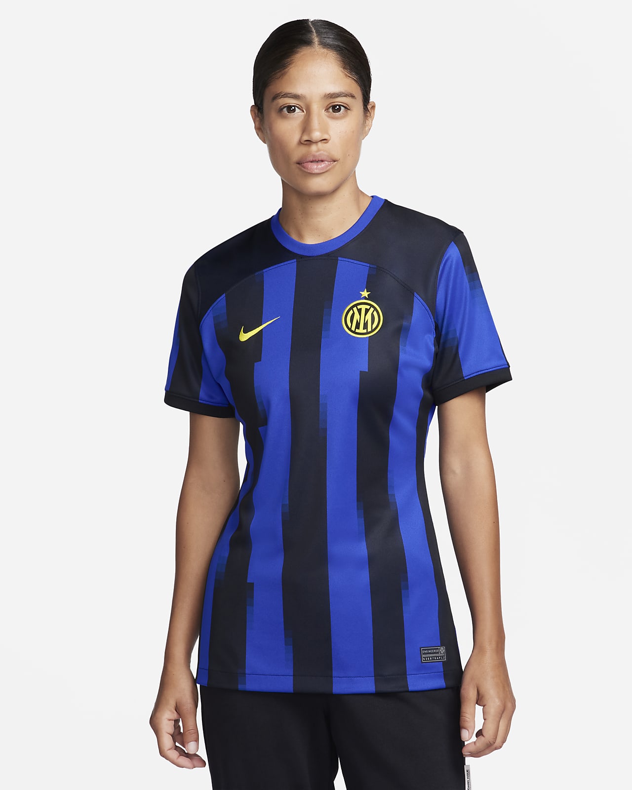 Inter Mailand 2023/24 Stadium Home Nike Dri-FIT Fußballtrikot für Damen