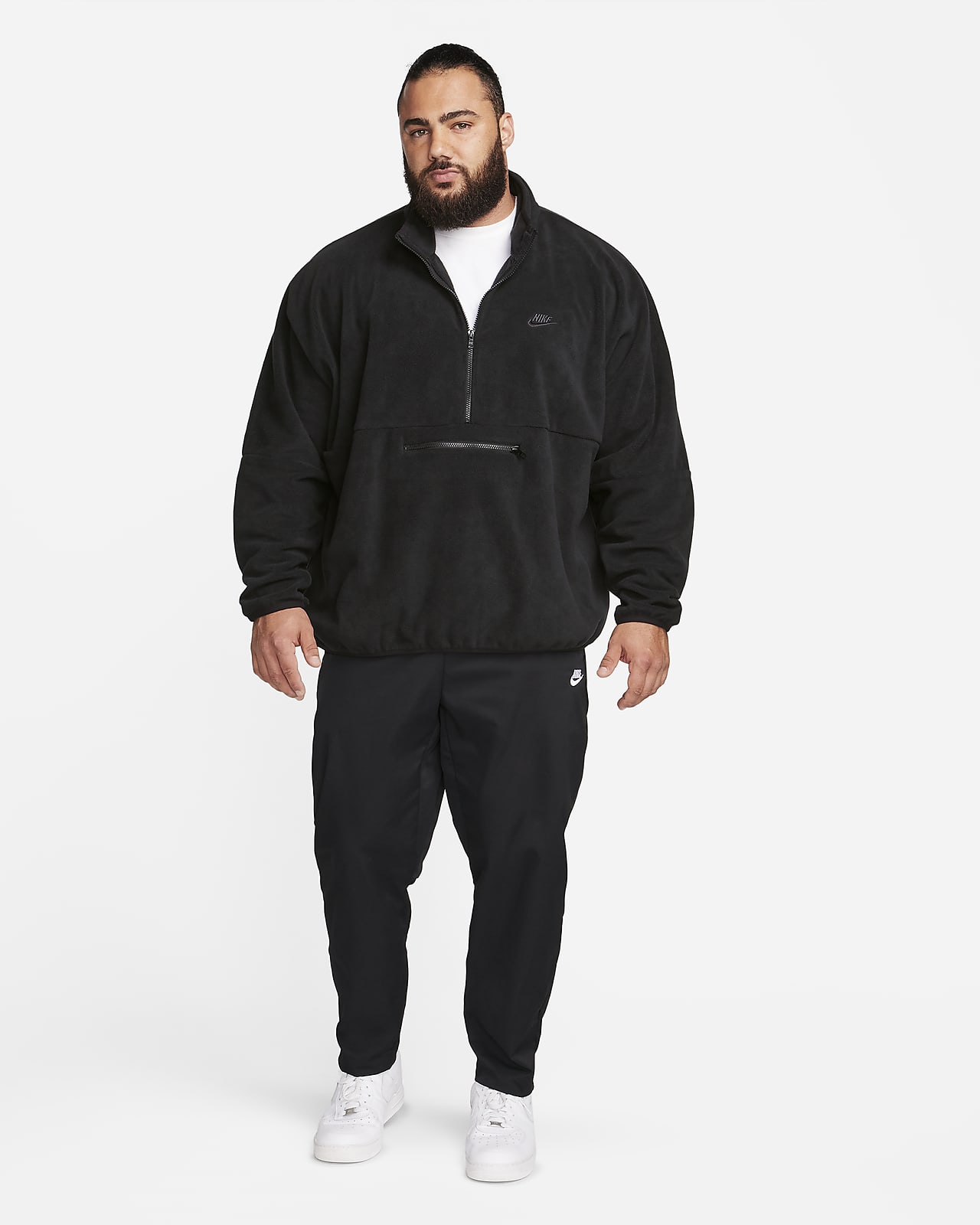 Men's nike club hot sale fleece top