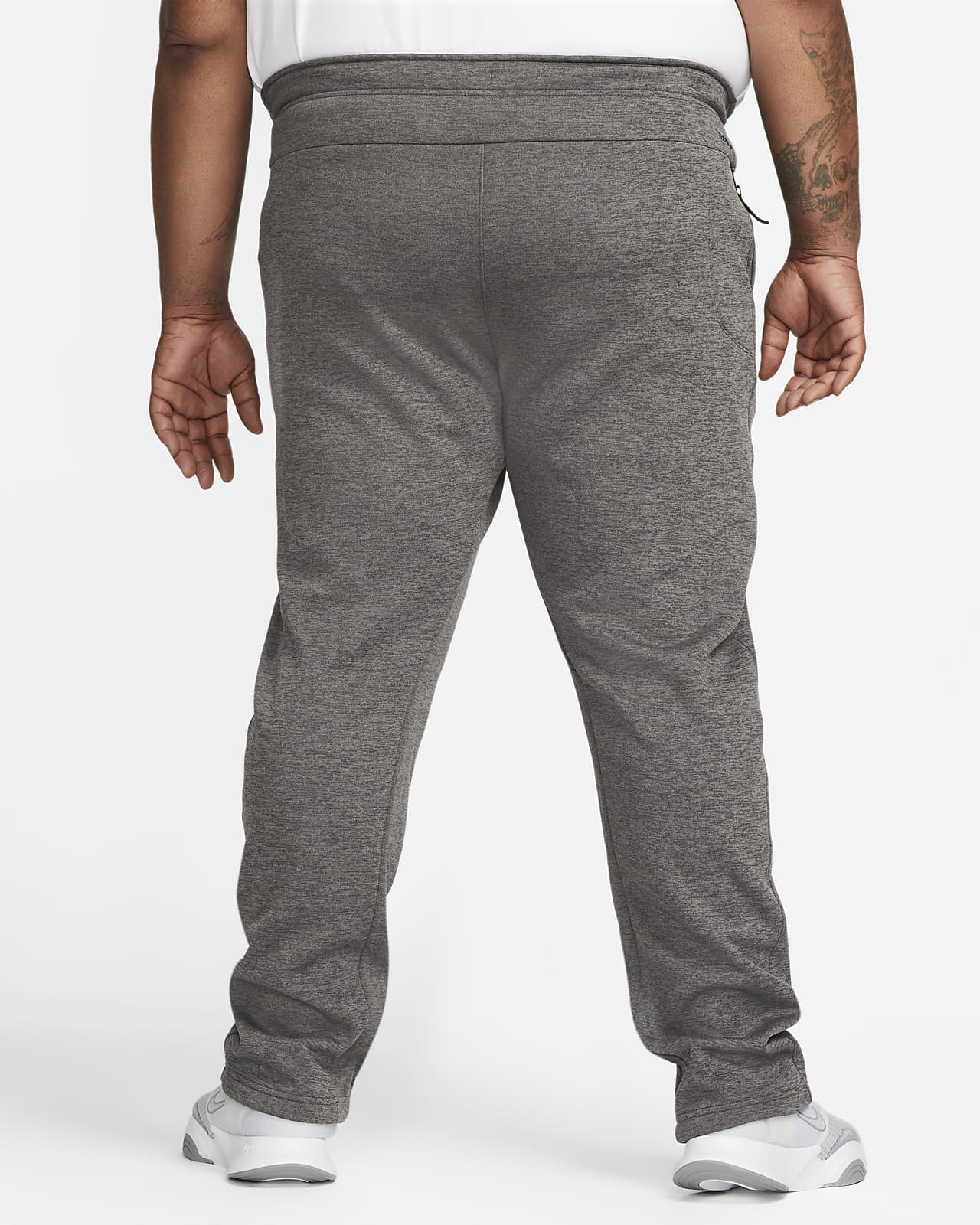 New Nike Women's Therma Training Pants CU5662-073 Particle Grey/Heather -  Large