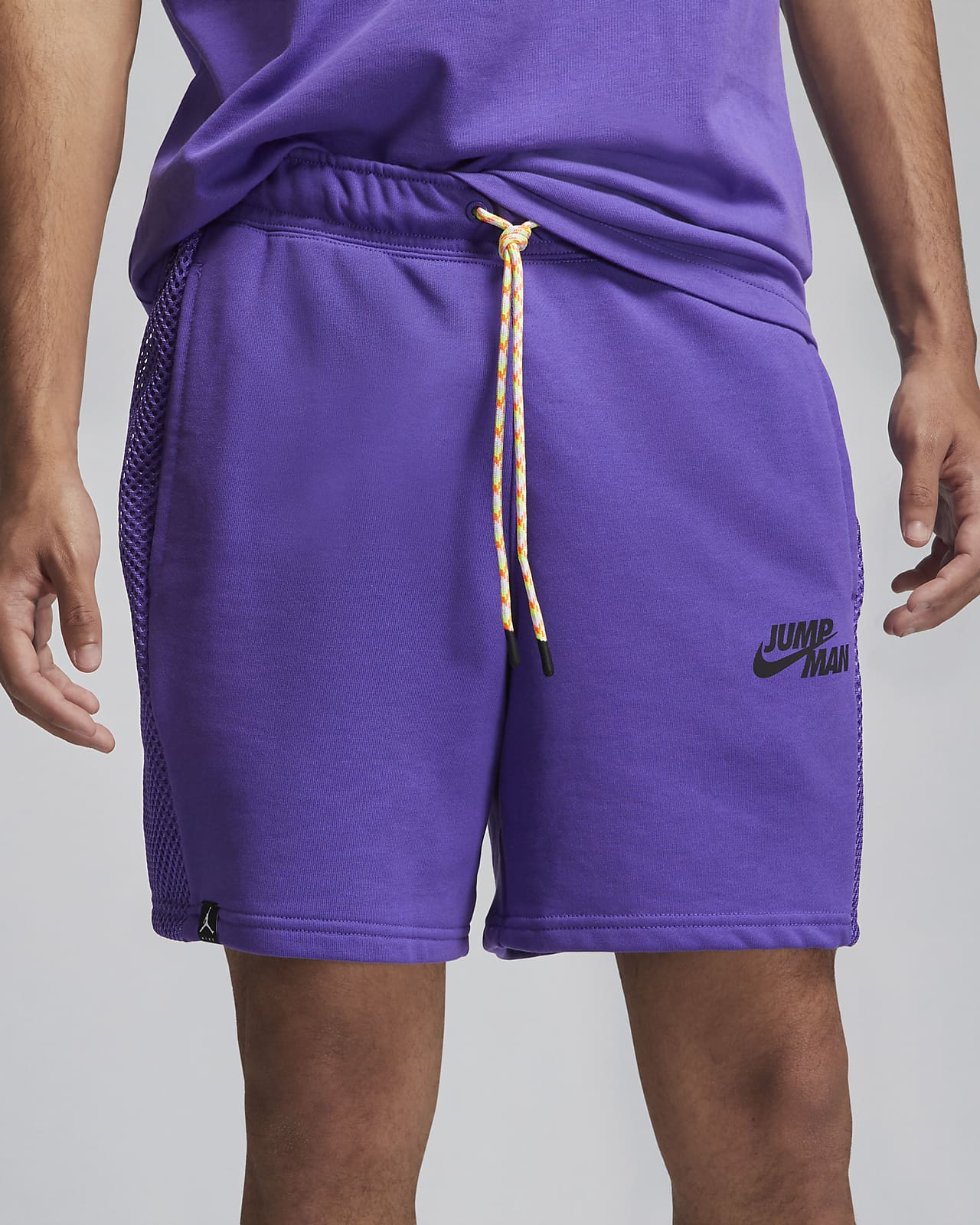 purple nike shorts fleece