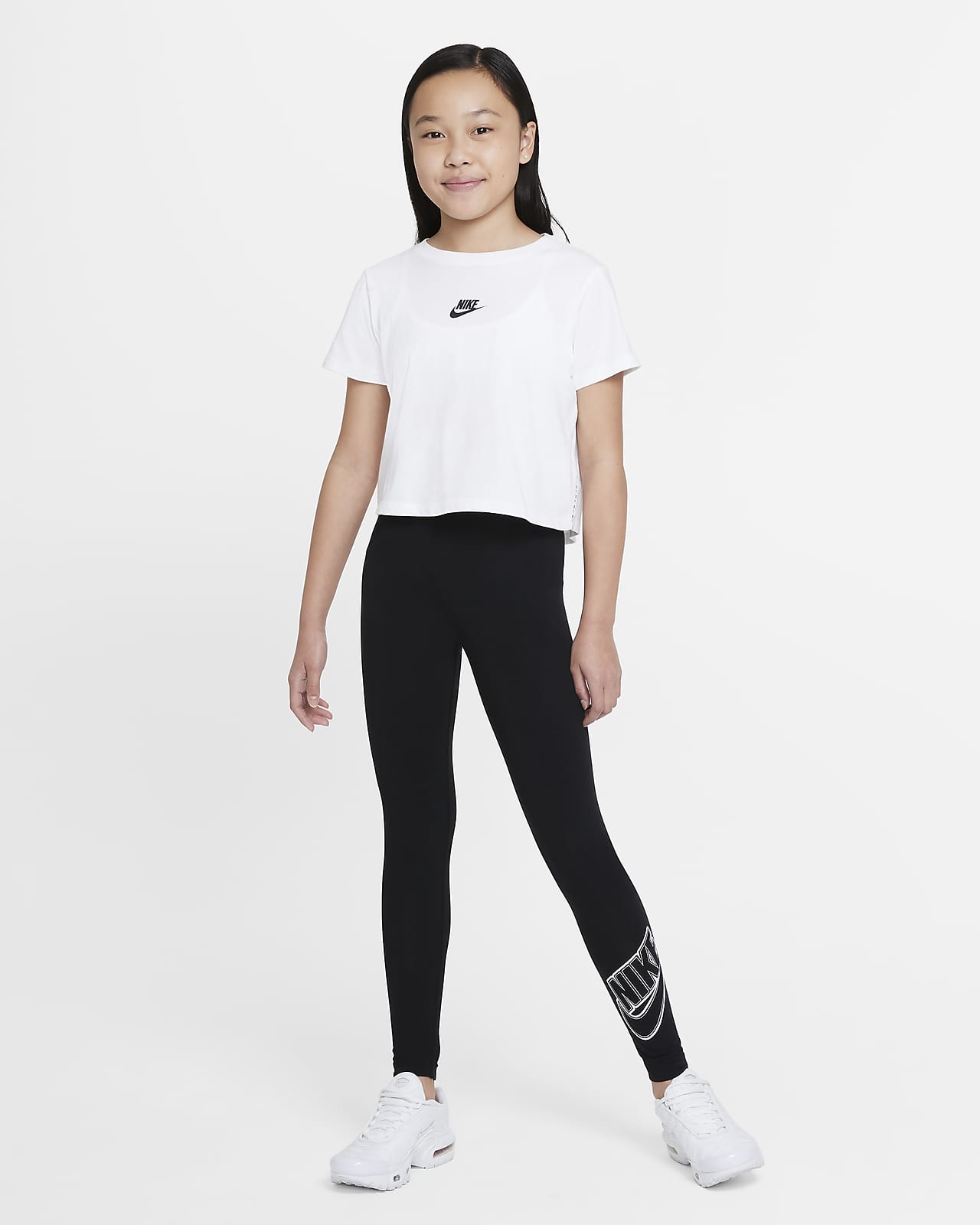 Nike Sportswear Favorites Big Kids\' (Girls\') Graphic Leggings.