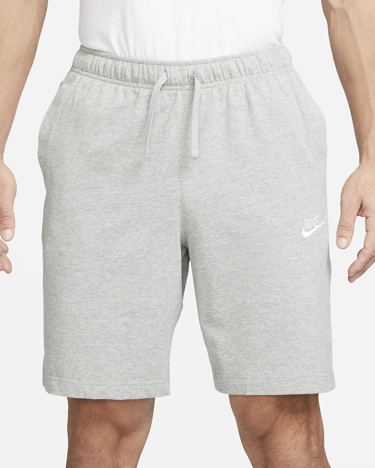 grey cloth nike shorts