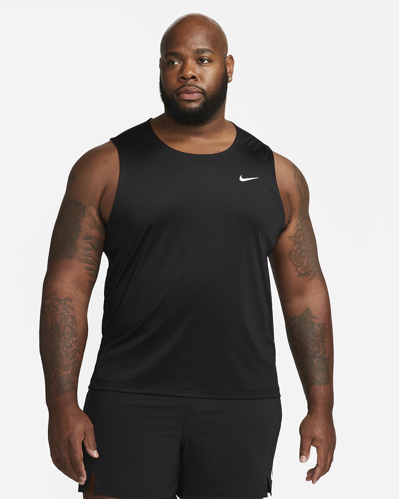 Buy Nike Men's Dri-FIT Yoga Tank Top Black in KSA -SSS