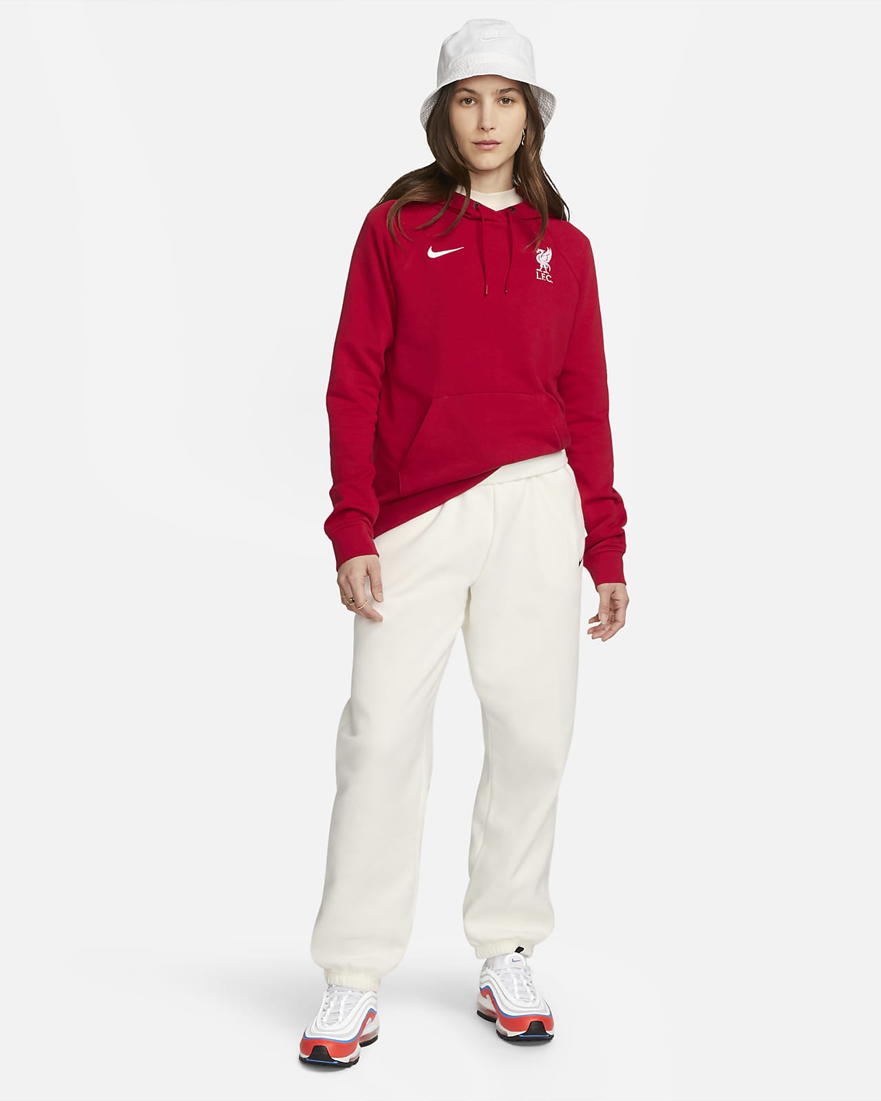 vroegrijp Vervoer escort Liverpool FC Essential Women's Nike Fleece Pullover Hoodie. Nike.com