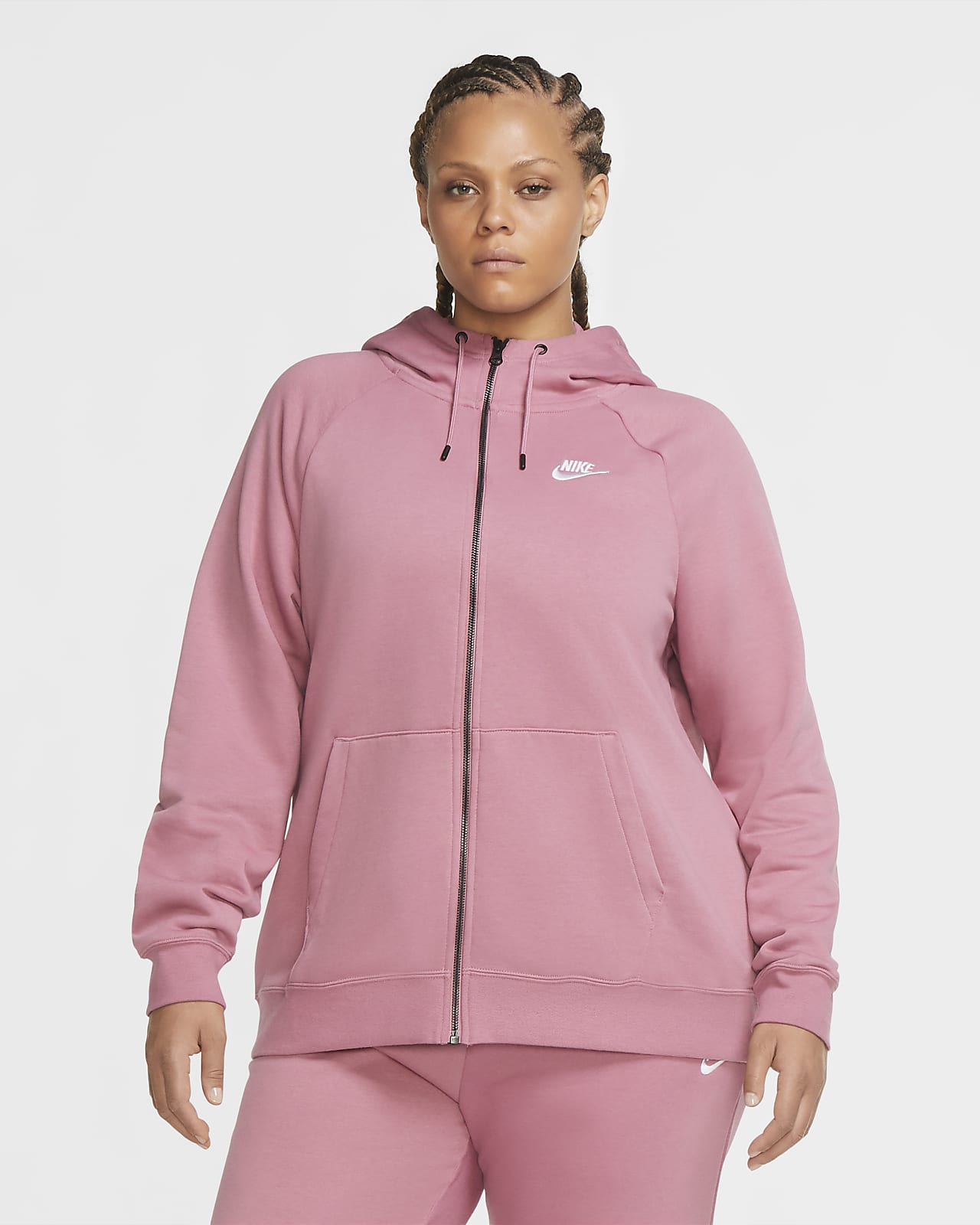 nike felpa rosa