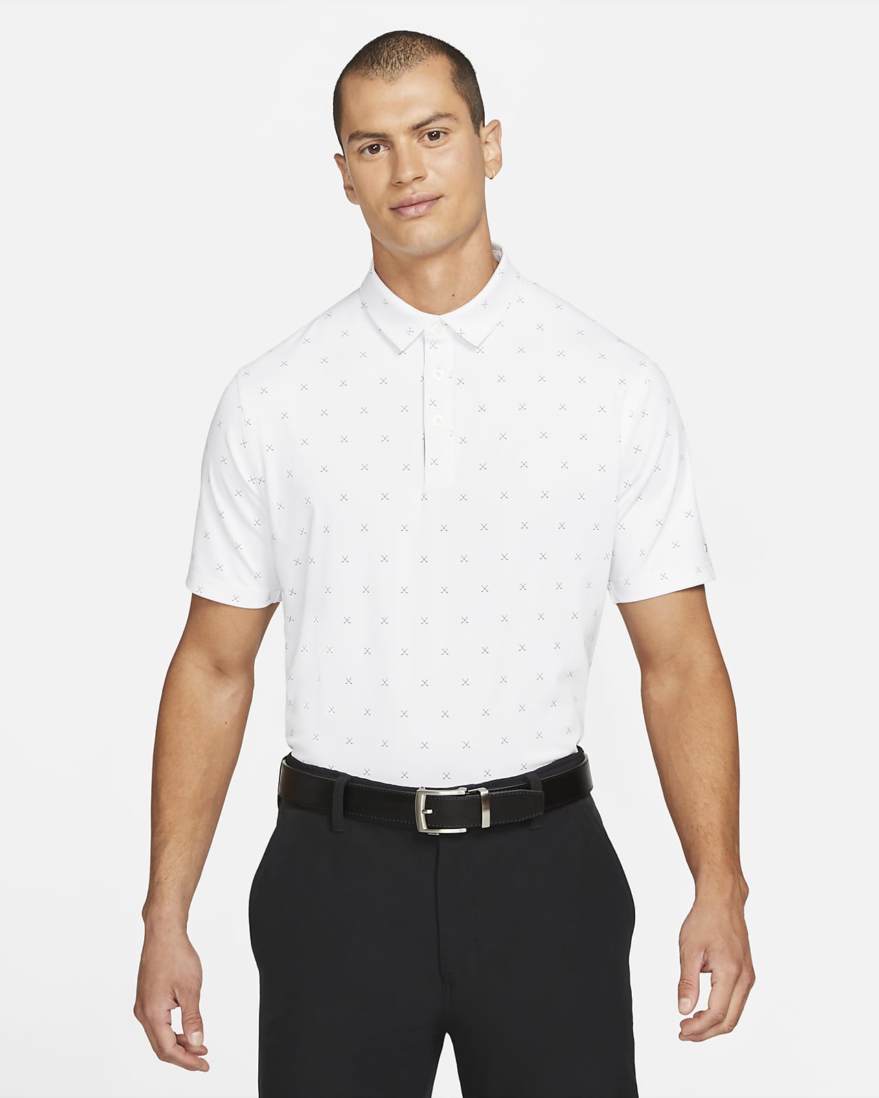 nike printed golf polo