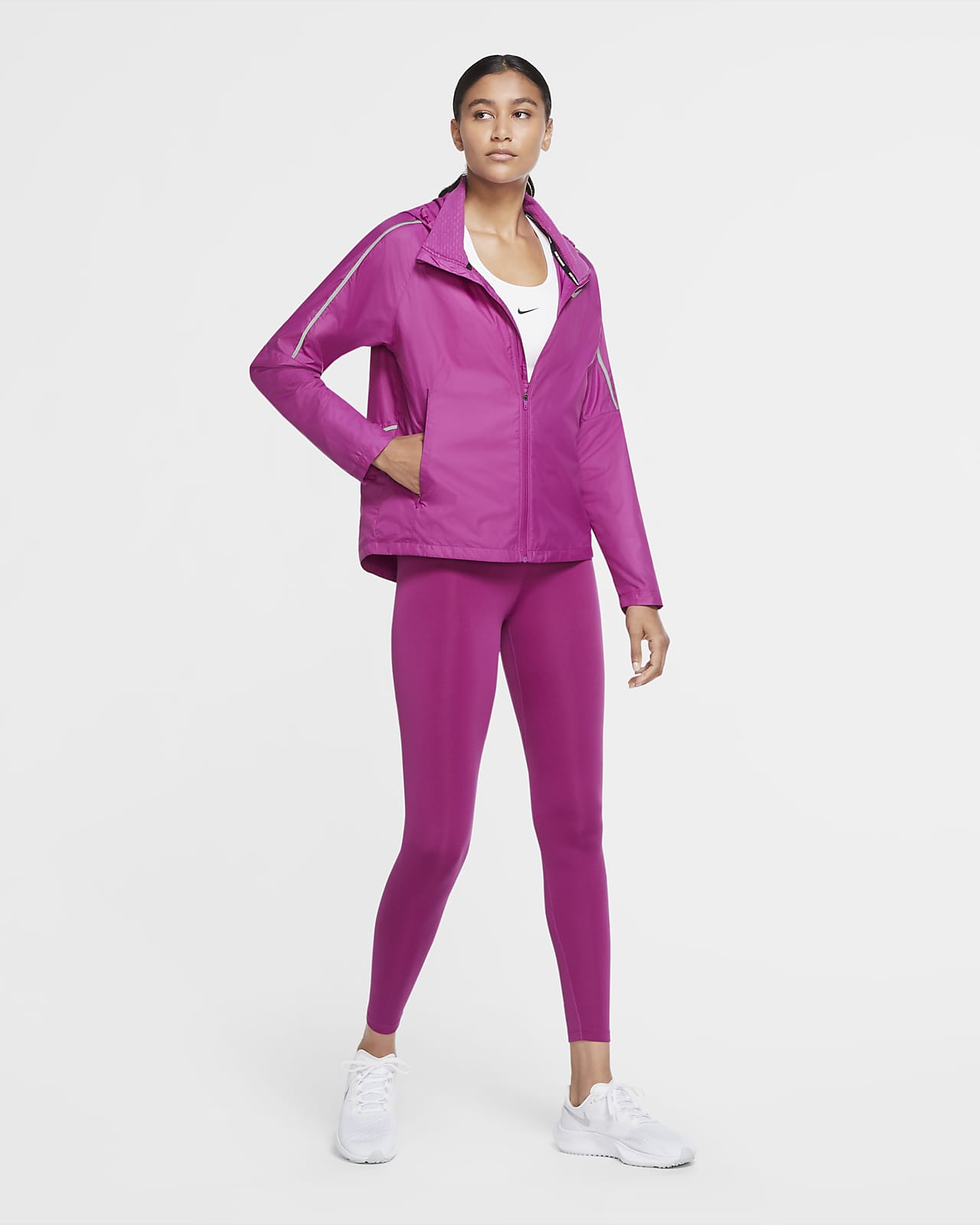 nike tights and jacket