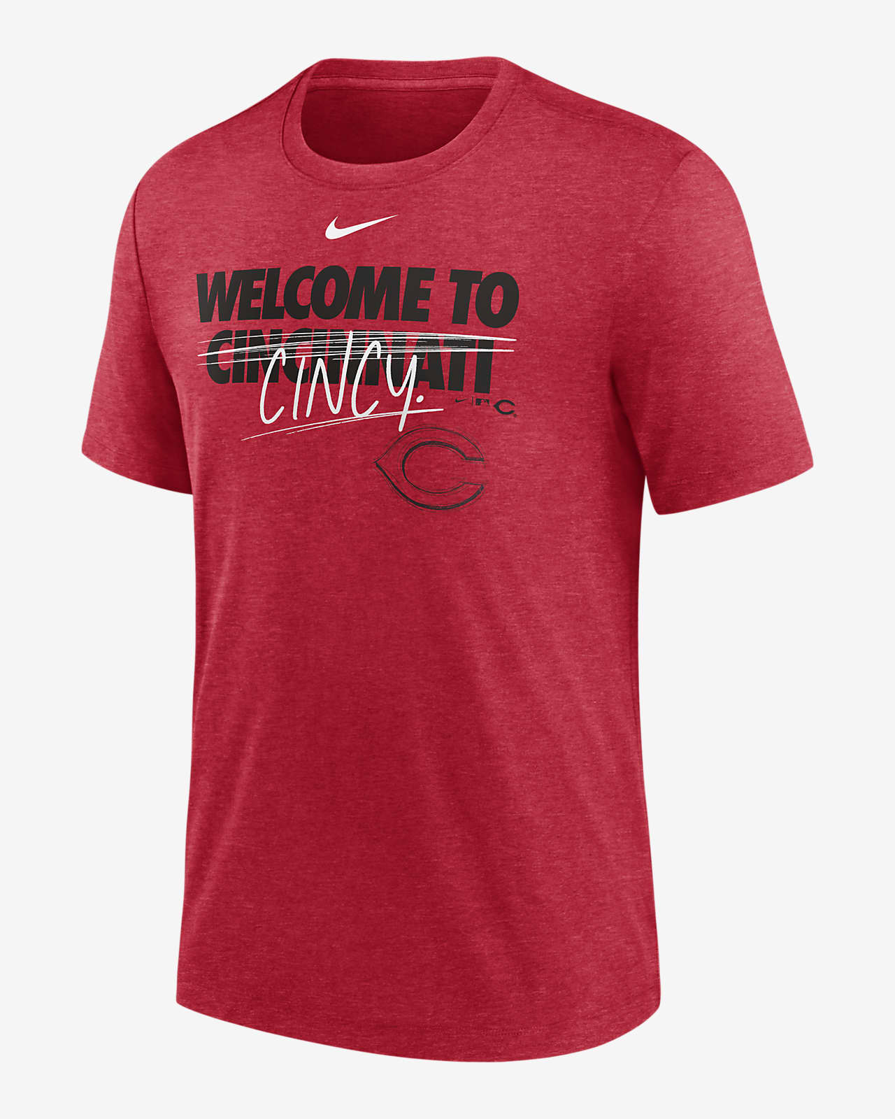 Official cincinnati Reds Nike Heather Home Spin Shirt, hoodie, sweater,  long sleeve and tank top
