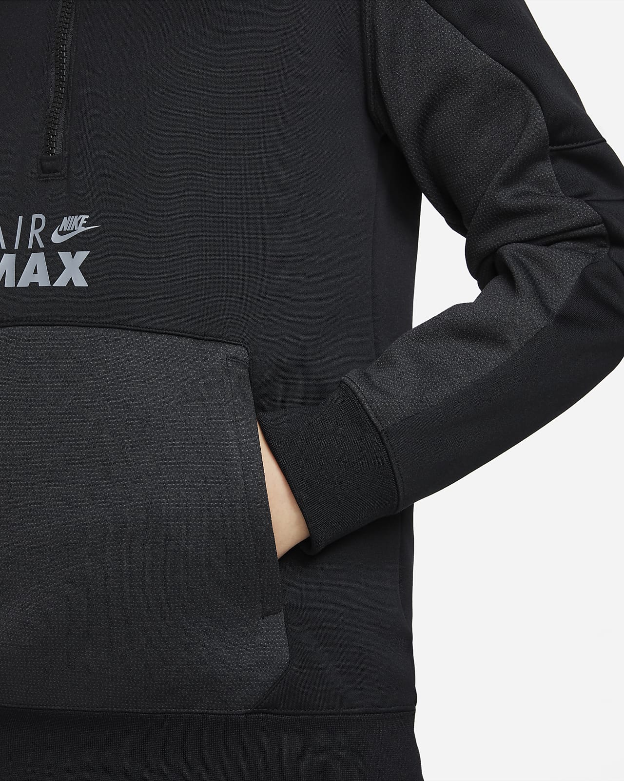 Nike Sportswear Air Max Therma-FIT Older Kids' (Boys') 1/2-Zip Fleece ...