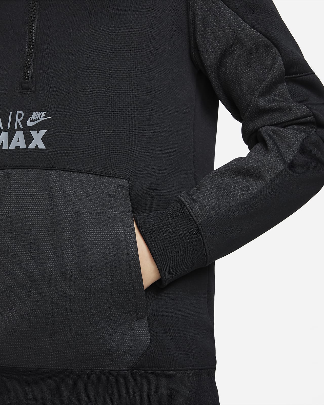 Nike Sportswear Air Max Therma-FIT Sudadera con capucha de tejido Fleece  con media cremallera - Niño. Nike ES