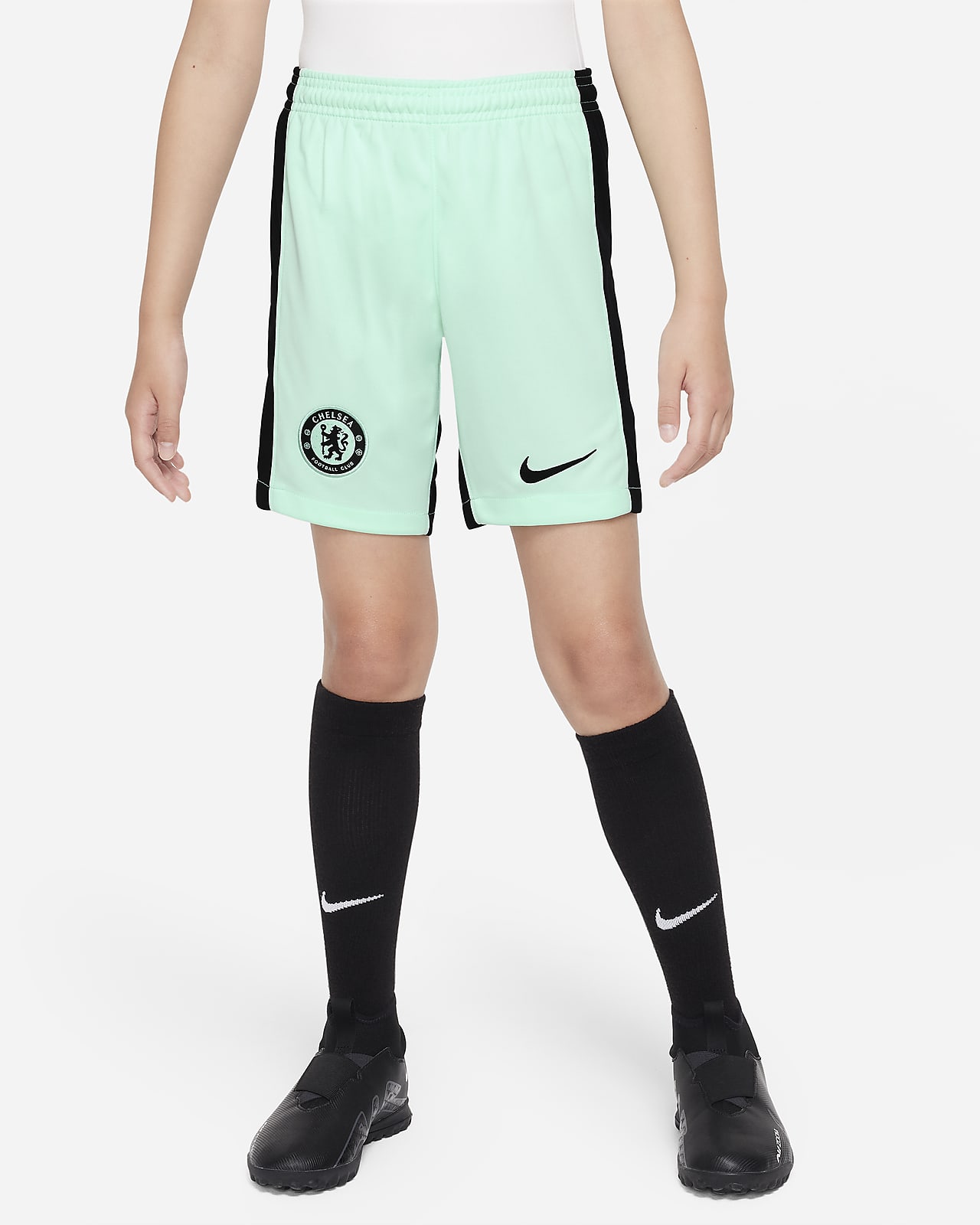 Shorts da calcio Nike Dri-FIT Chelsea FC 2023/24 Stadium per ragazzi – Terza
