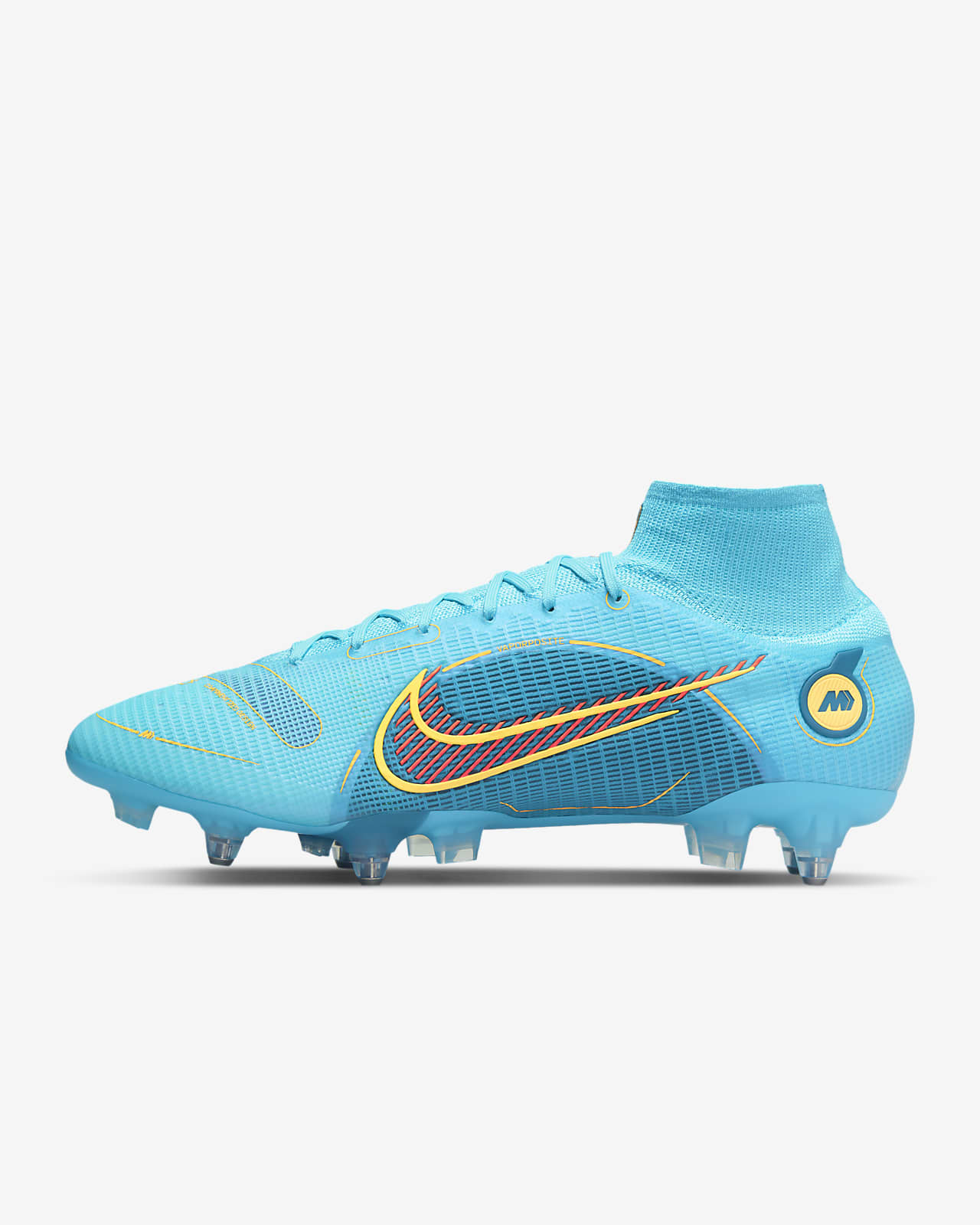 Ποδοσφαιρικά παπούτσια για μαλακές επιφάνειες Nike Mercurial Superfly 8 Elite SG-PRO με σύστημα πρόσφυσης Anti-Clog